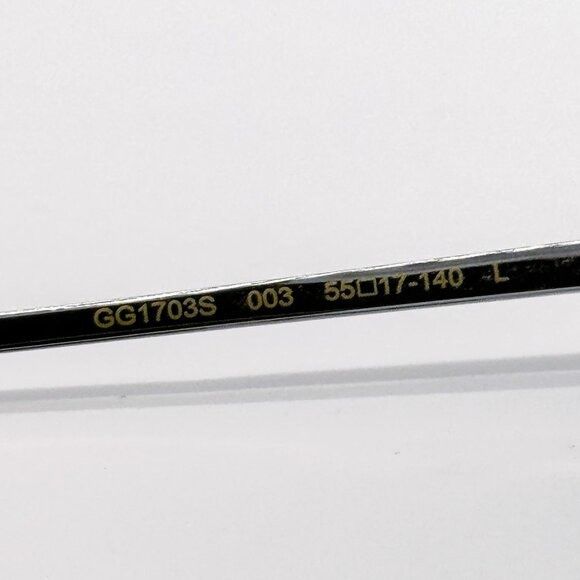 Gucci NEW GUCCI SUNGLASSES GG1703S 003 SILVER/BLUE UNISEX EYEWEAR Size ONE SIZE - 10 Thumbnail