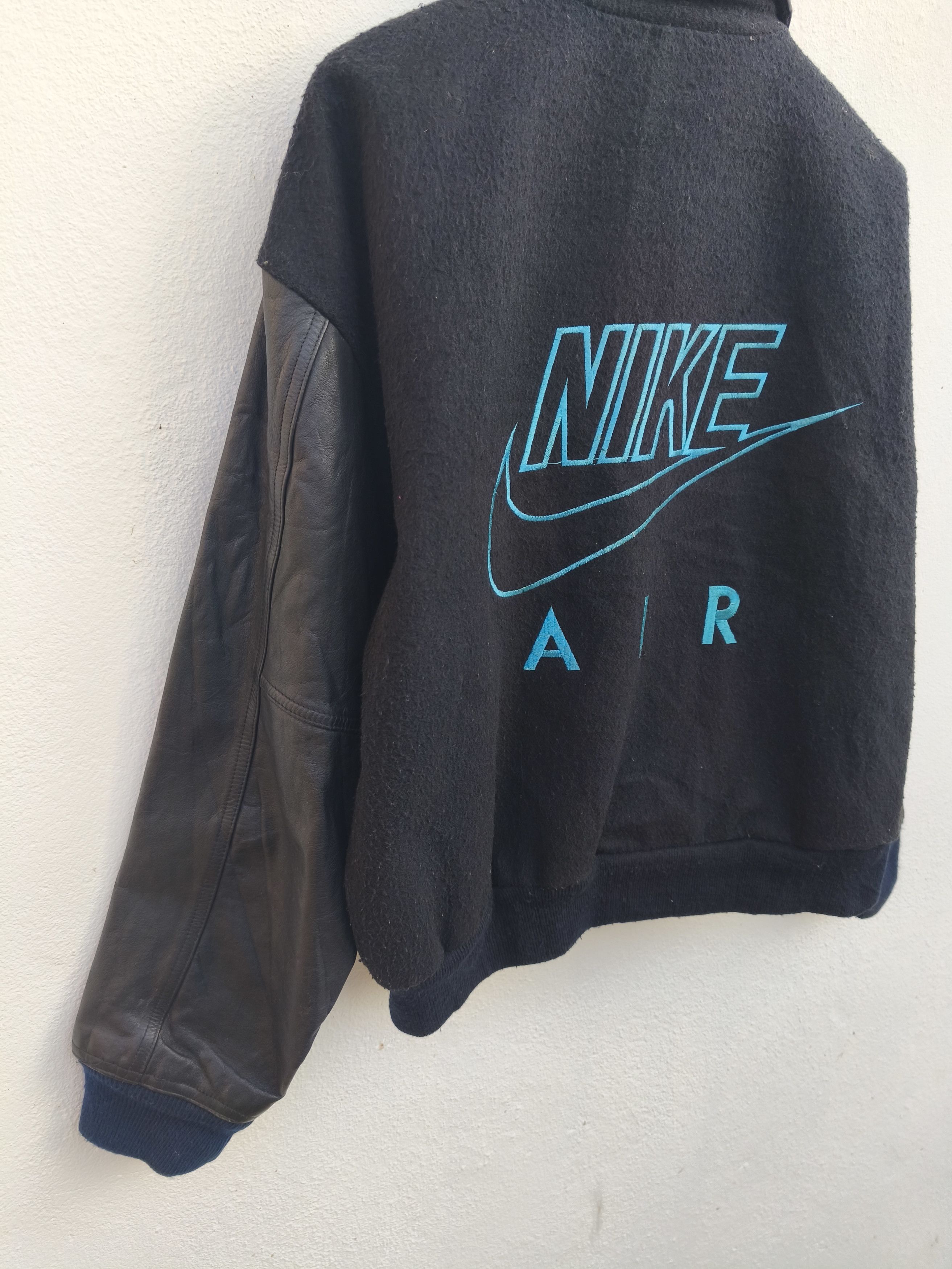 Nike Vintage Nike Jacket Varsity Leather Wool Nike Air Letterman Size US M / EU 48-50 / 2 - 6 Thumbnail