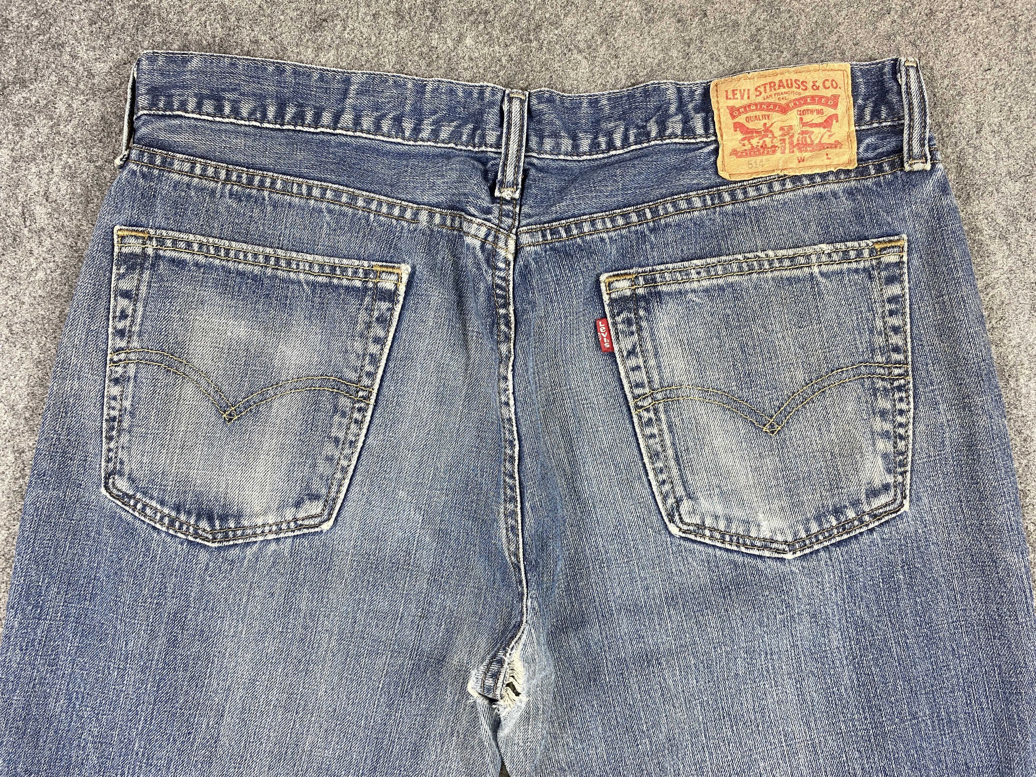 Levi's Distressed Blue Vintage Levi's 514 35x29 Denim -JN1711 Size US 35 - 4 Thumbnail