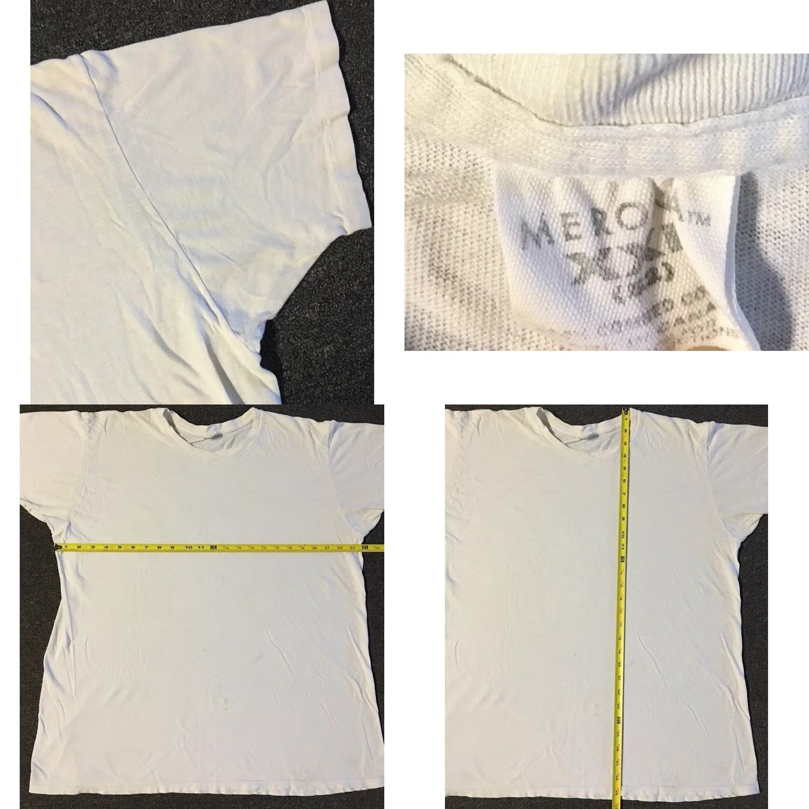 Vintage VINTAGE Faded Distress Shirt XL XXL Grunge Biker Punk Skate Surf Trucker 80s 90s Shirt Mens White 90s Grunge USA Rock 90s Vintage Shirt XL Mens White Size US XL / EU 56 / 4 - 10 Thumbnail