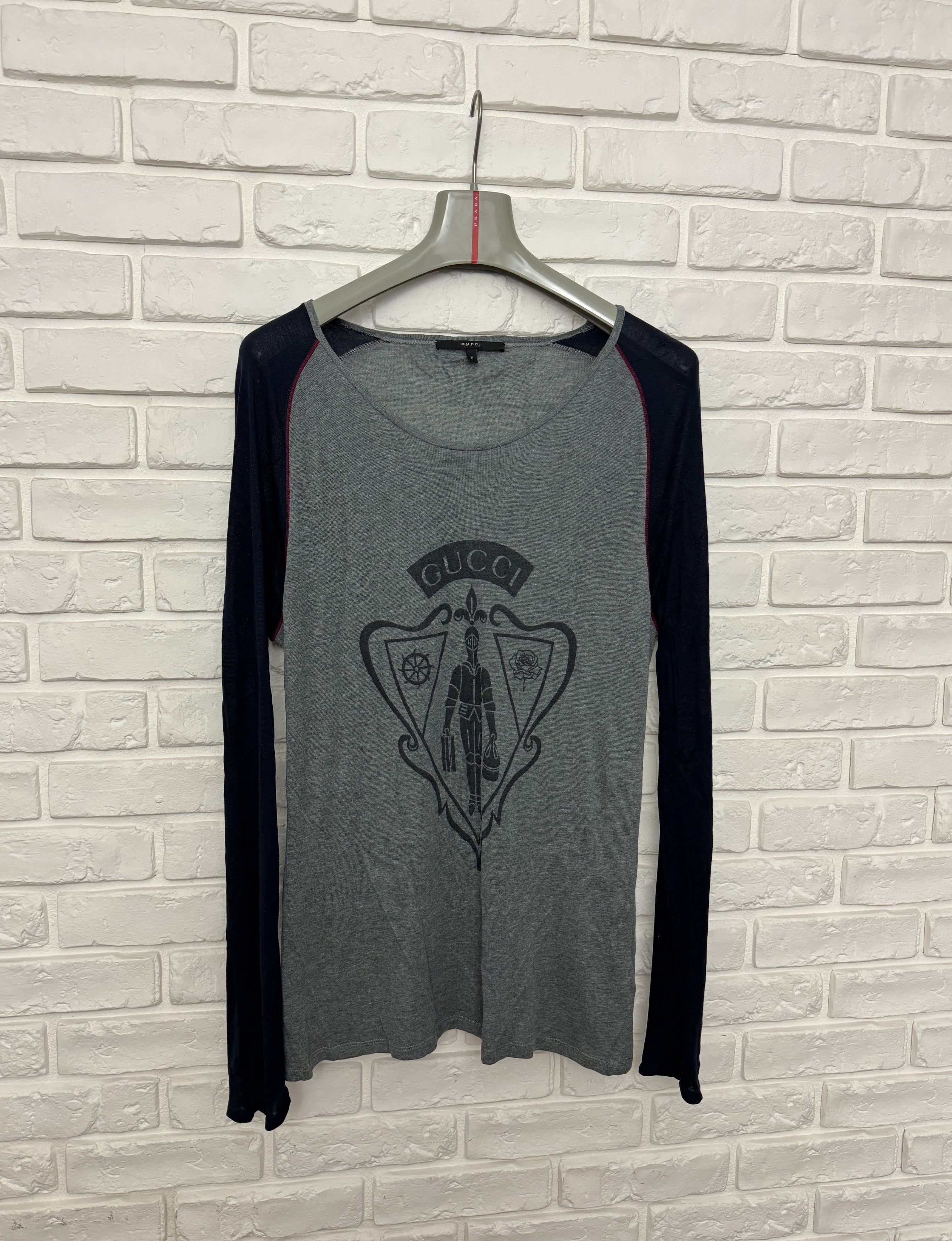 Gucci Gucci Hysteria Knight Logo Modal Light Sweater Jumper S Size US S / EU 44-46 / 1 - 2 Thumbnail