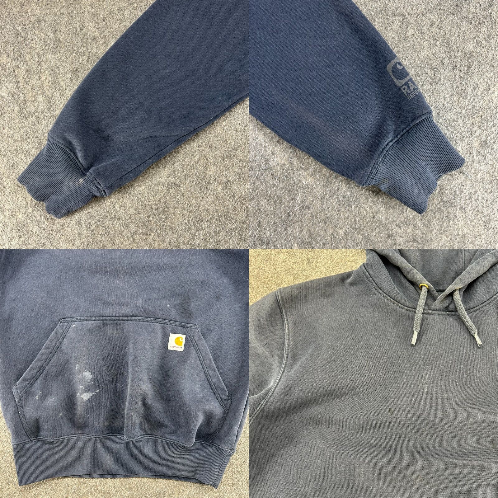 Carhartt Carhartt Hoodie Mens Small Blue Pullover Rain Defender Original Workwear Sweater Size US S / EU 44-46 / 1 - 8 Thumbnail