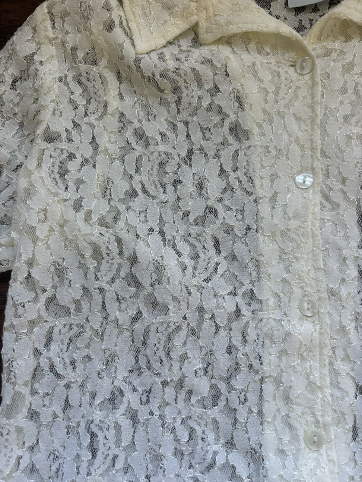 Other Lace Button-Up Shirt Size L / US 10 / IT 46 - 2 Thumbnail
