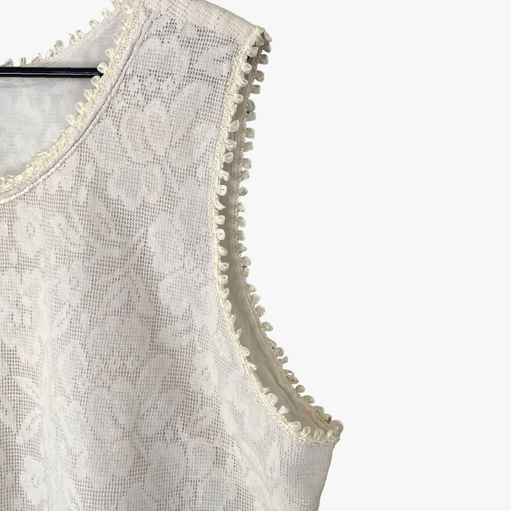 Coldwater Creek Coldwater Creek Tank Womens Size XXL Sleeveless Eyelet Top Floral Lace Shell New Size XXL / US 16-18 / IT 52-54 - 7 Thumbnail