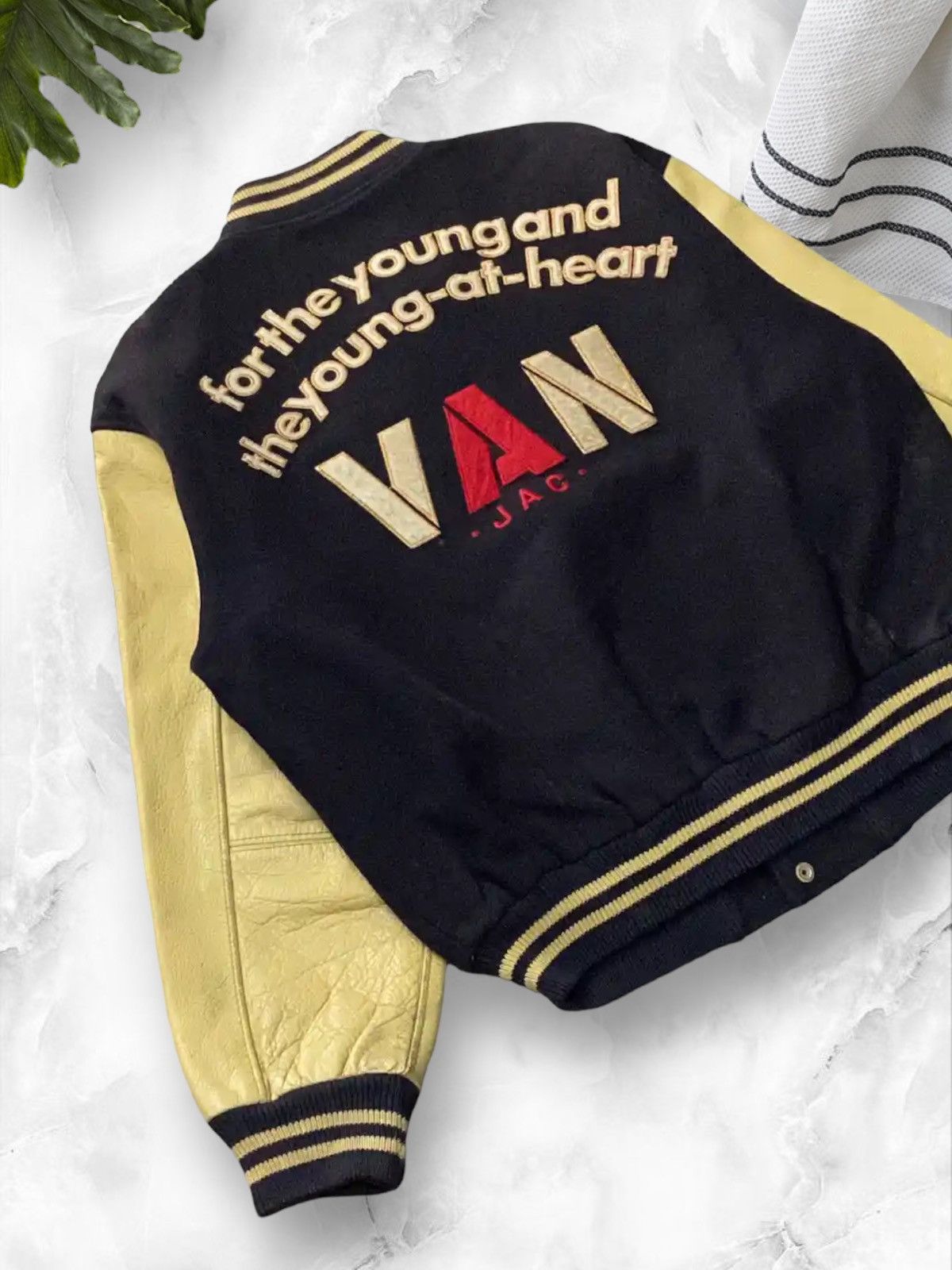 Vintage Vintage 70s Van Jac Football Sun Faded Wool Varsity Jacket Size US M / EU 48-50 / 2 - 4 Thumbnail