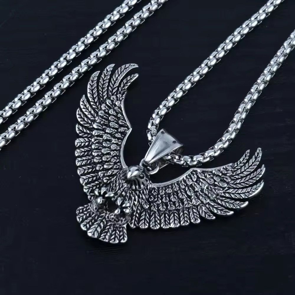 Jewelry Flying Eagle Pendant Necklace Size ONE SIZE - 5 Thumbnail