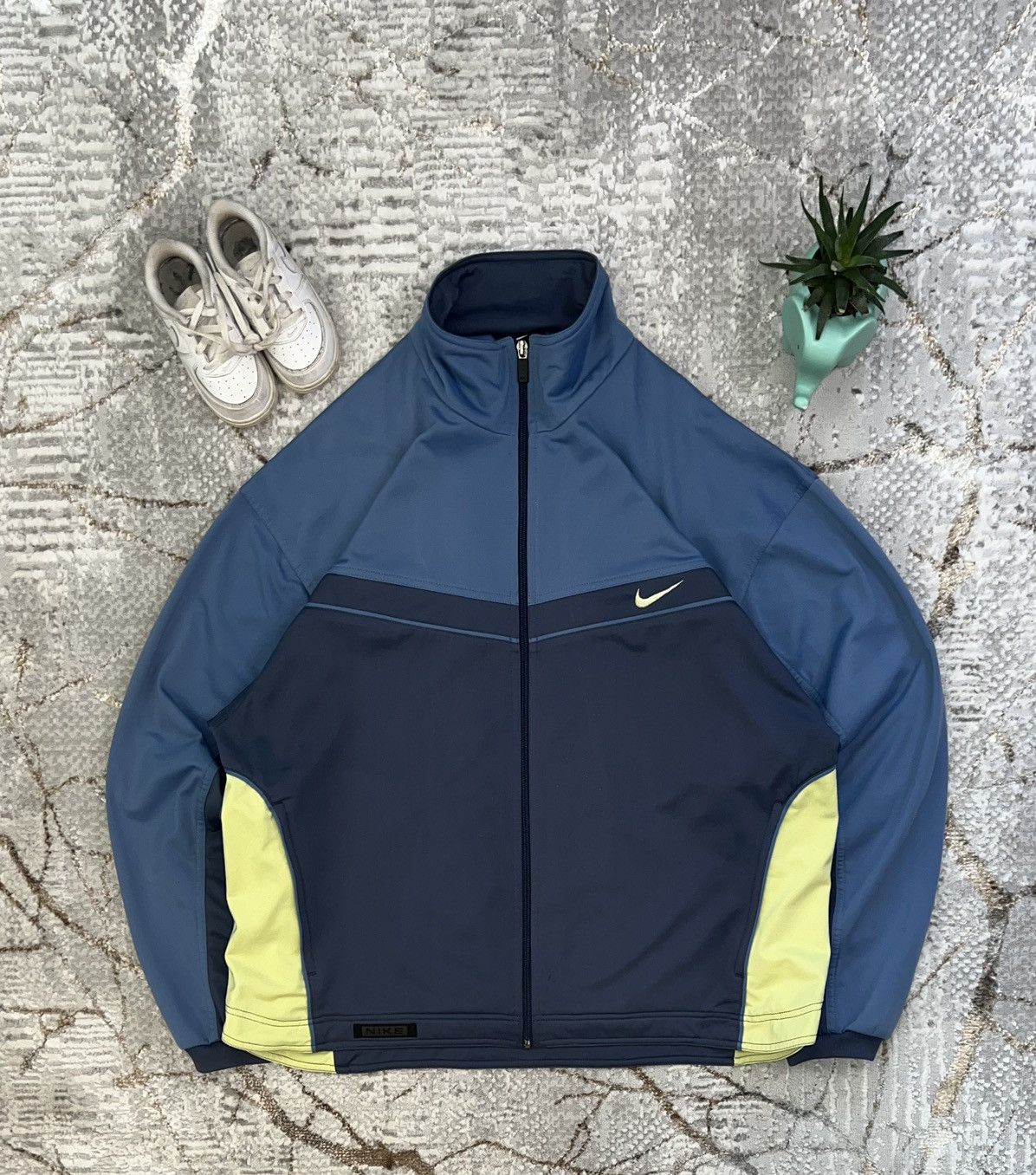 Nike × Vintage NIKE VINTAGE 90S ZIP SWEATSHIRT BOXY FIT Y2K CREWNECK Size US L / EU 52-54 / 3 - 1 Thumbnail