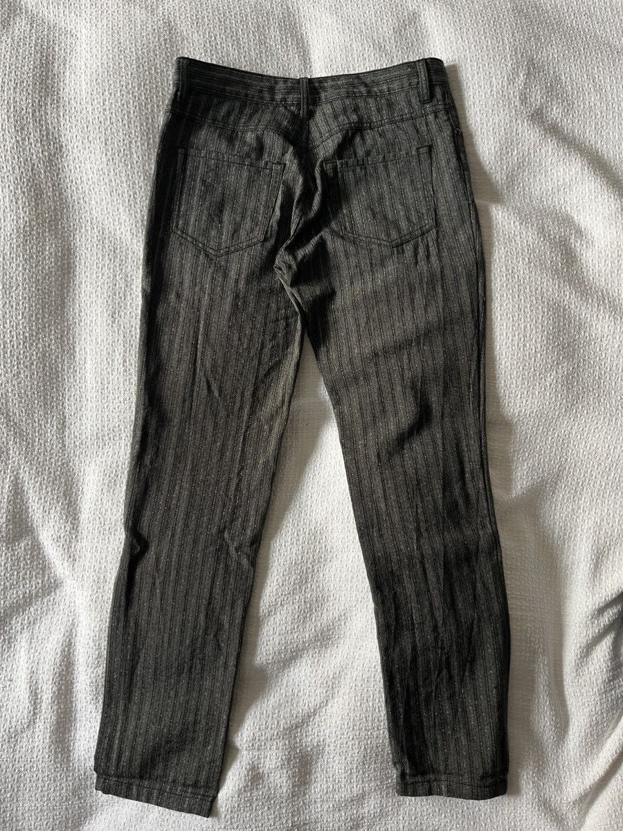 Comme des Garcons tao Comme des Garçons A/W 2008 metallic pinstripe trousers Size 28" / US 6 / IT 42 - 6 Thumbnail