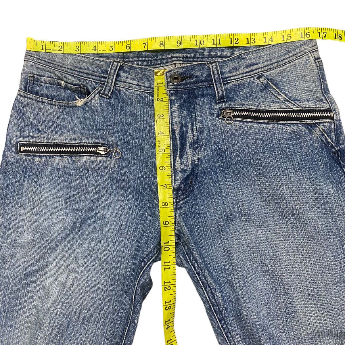 If Six Was Nine RUPERT THE DIFFERENCE Denim Flare Jeans Snake Patch Size US 32 / EU 48 - 20 Thumbnail