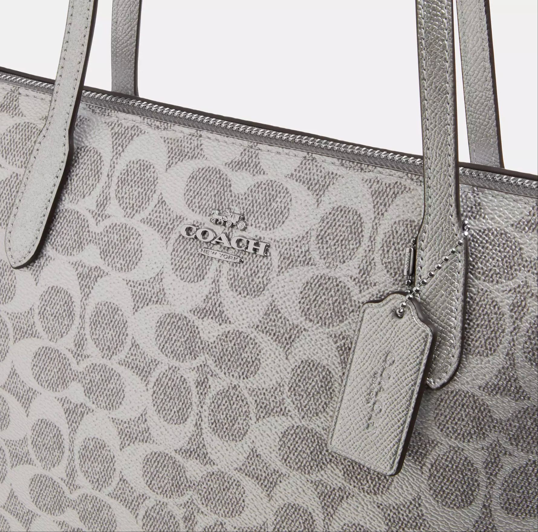 Coach Fiona Zip Tote Bag In Signature Canvas CW396 Size ONE SIZE - 11 Thumbnail