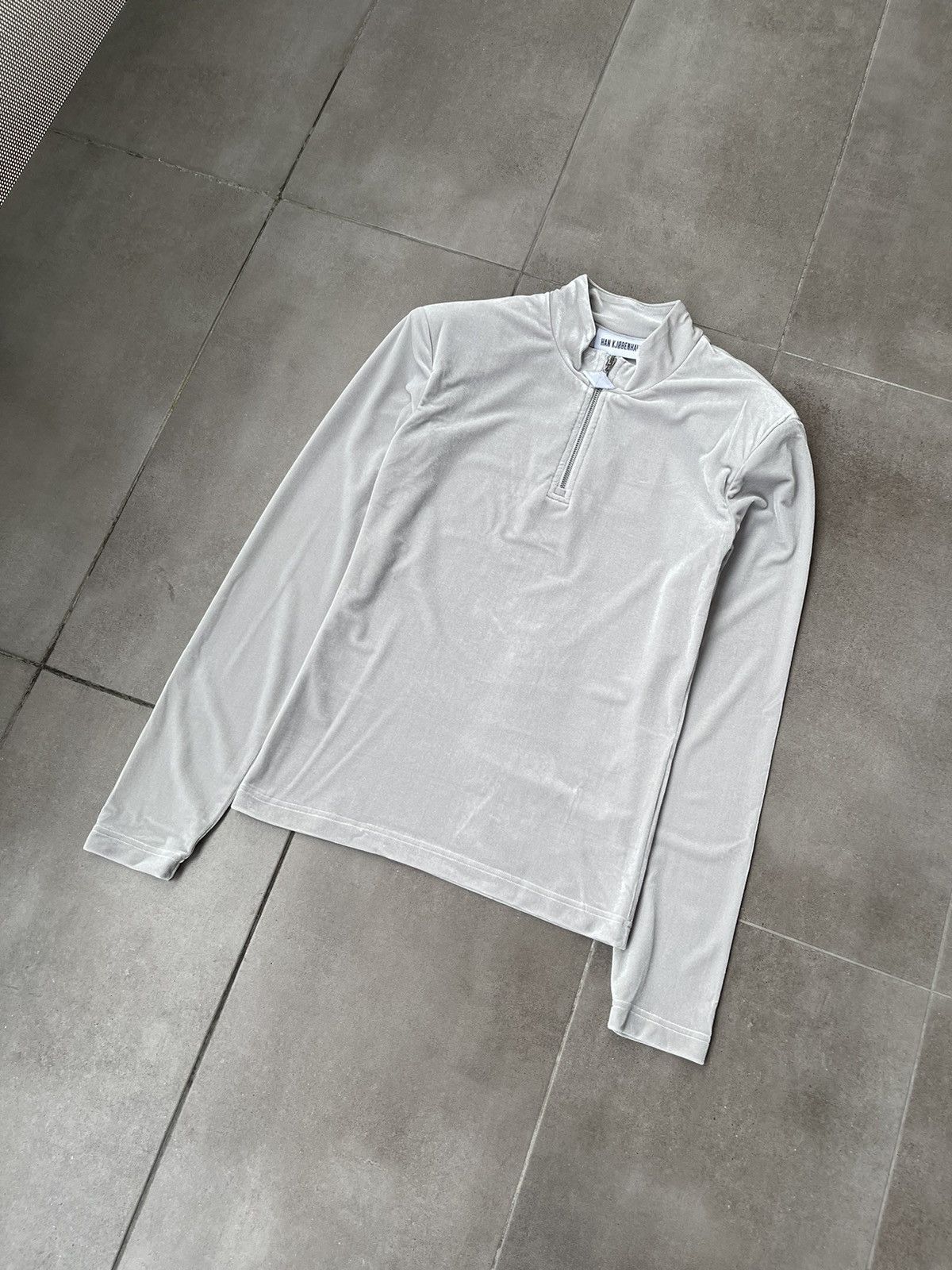 Han Kjobenhavn !DS! SS22 Han Kjobenhavn Half Zip Sharp Grey Long Sleeve Size US M / EU 48-50 / 2 - 7 Thumbnail