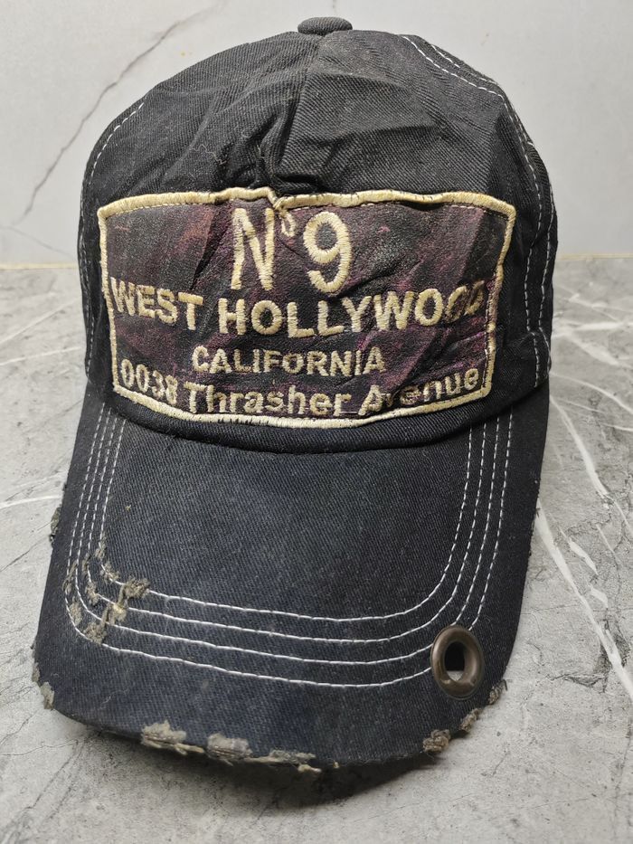 Japanese Brand Vintage West Hollywood Distressed Style Cap Hat Size ONE SIZE - 1 Thumbnail