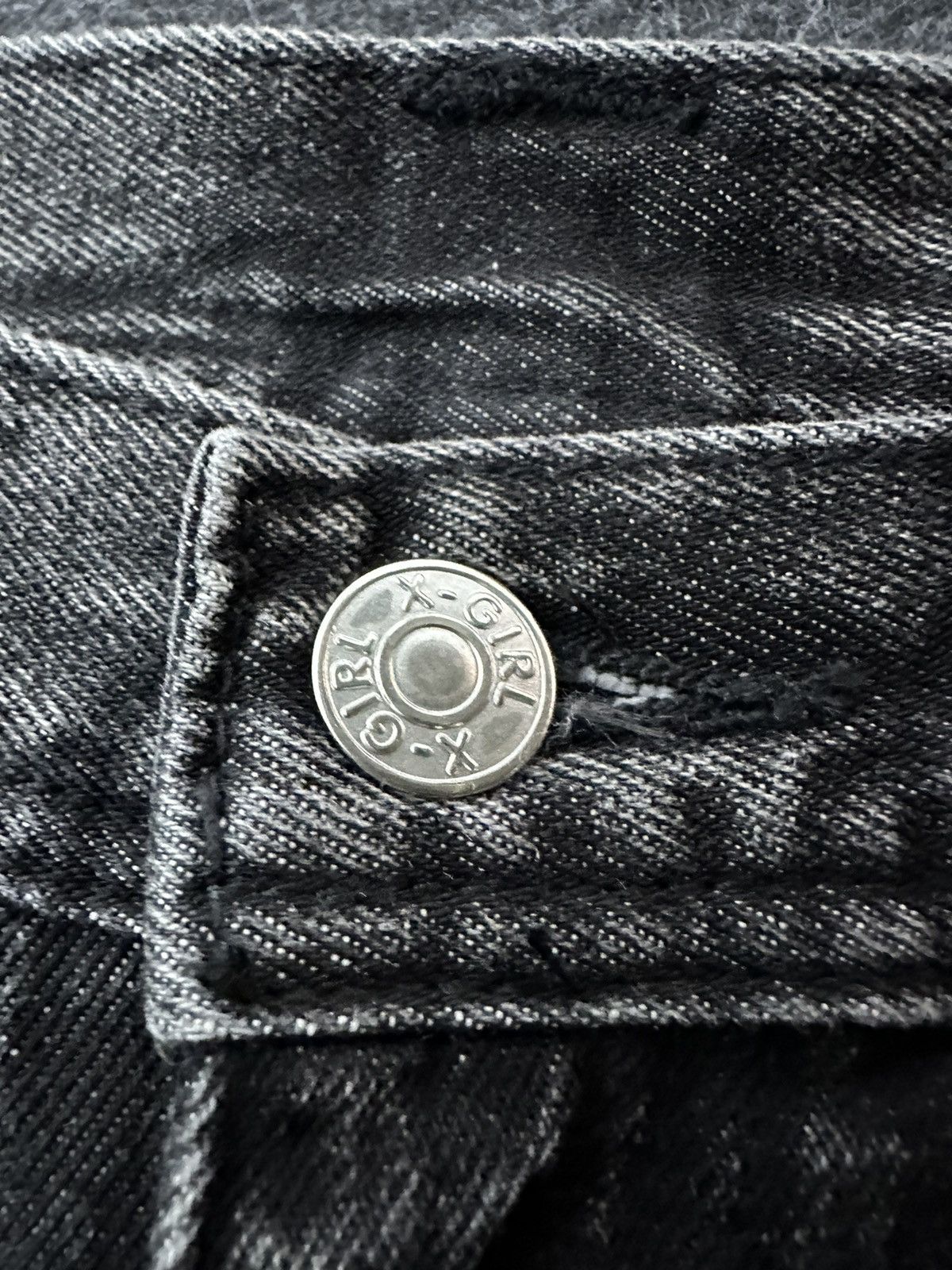 Hysteric Glamour Xgirl Biker Denim Style W27 D468 Size US 27 - 11 Thumbnail