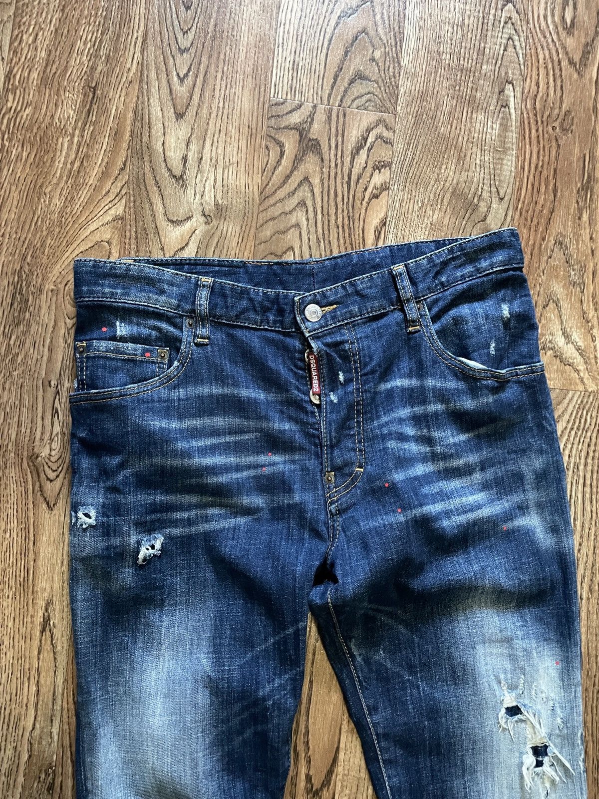 Dsquared2 Skinny Fit Dsquared2 Jeans Distressed Denim Size US 36 / EU 52 - 9 Thumbnail