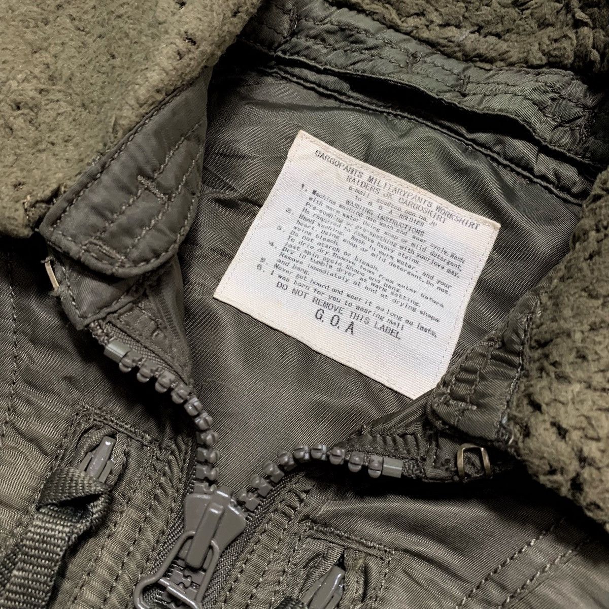 Vintage 90s G. O. A Military Riders Bomber Jacket