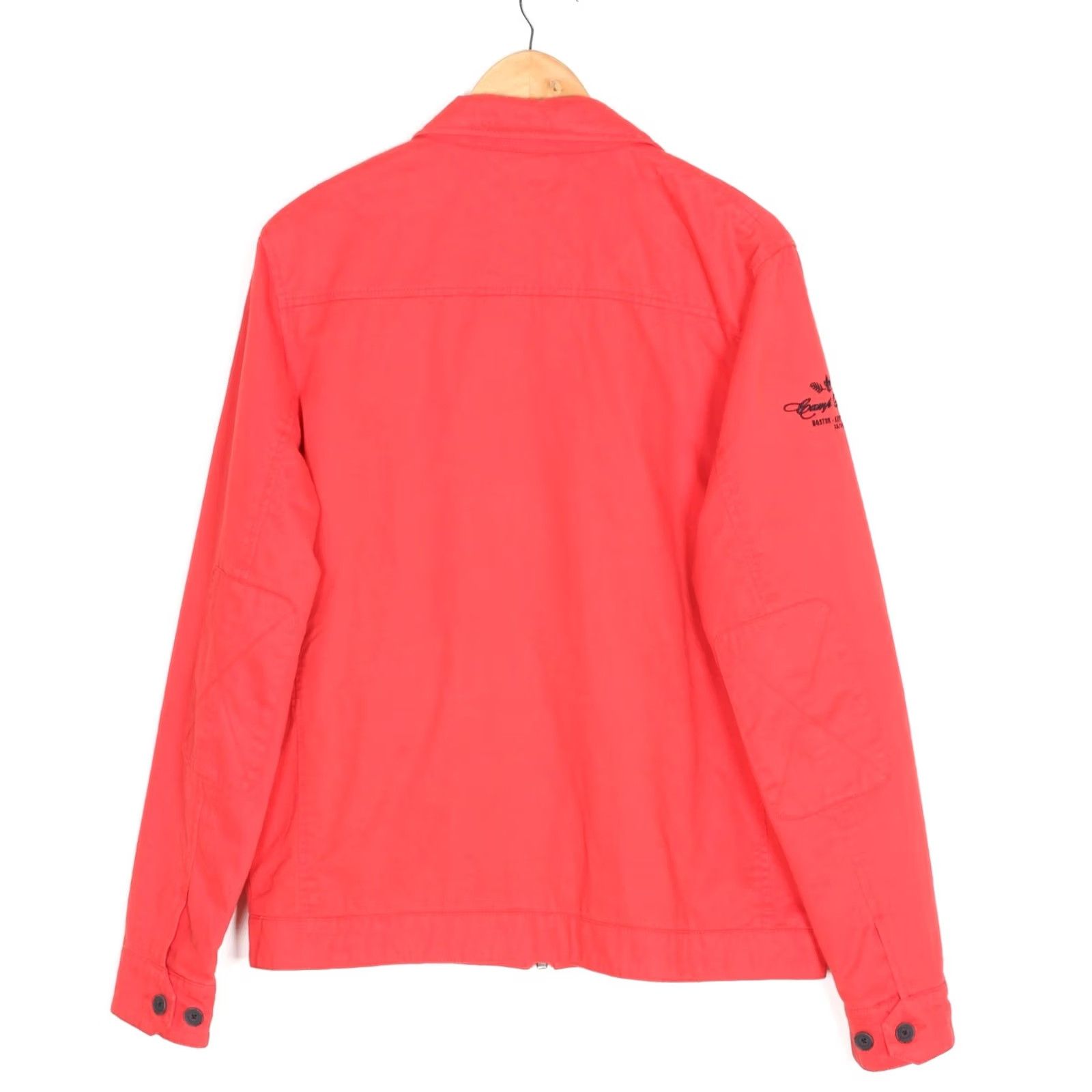 Vintage CAMP DAVID Jacket Men Size M/L MJ6527 Bomber Jacket Casual, Travel, All Seasons, Regular, Pink Red, Cotton Twill, Zip, Logo, Vintage No Size US M / EU 48-50 / 2 - 4 Thumbnail