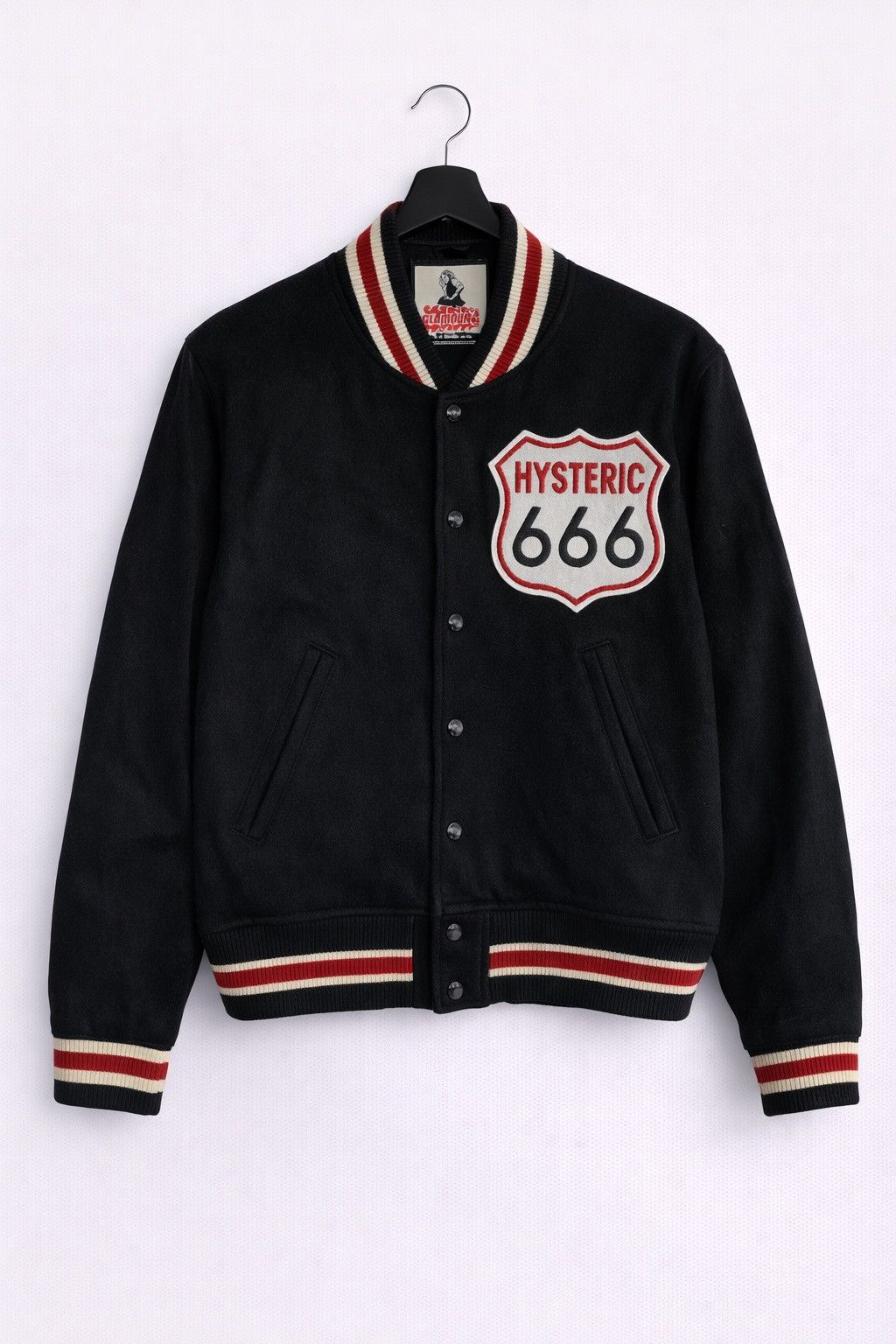Hysteric Glamour Hysteric Glamour “Hysteric 666” Varsity Jacket Embroidered Size US M / EU 48-50 / 2 - 1 Thumbnail