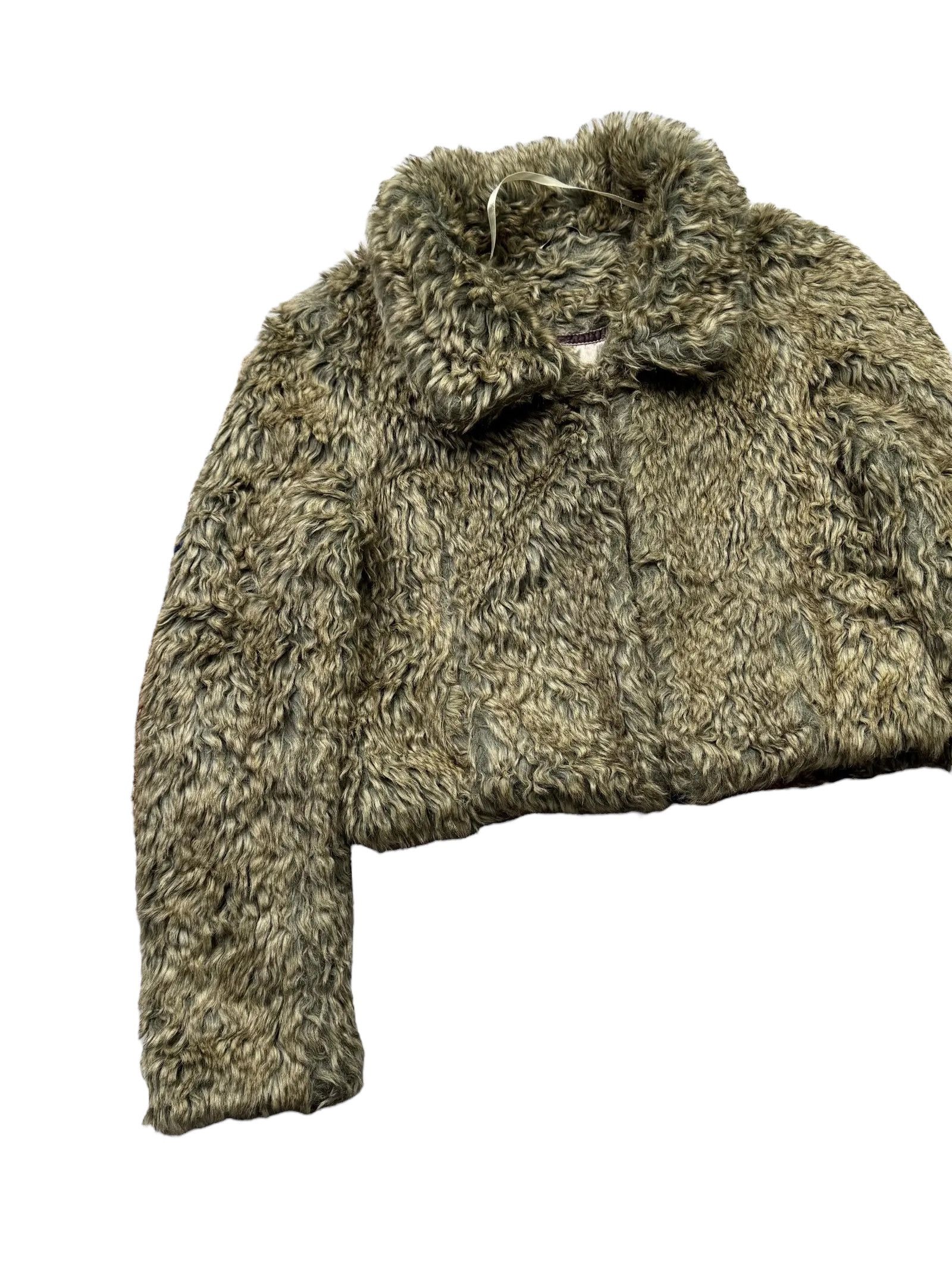 Vintage Y2K Cropped Faux Fur Jacket(V388) Size S / US 4 / IT 40 - 2 Thumbnail