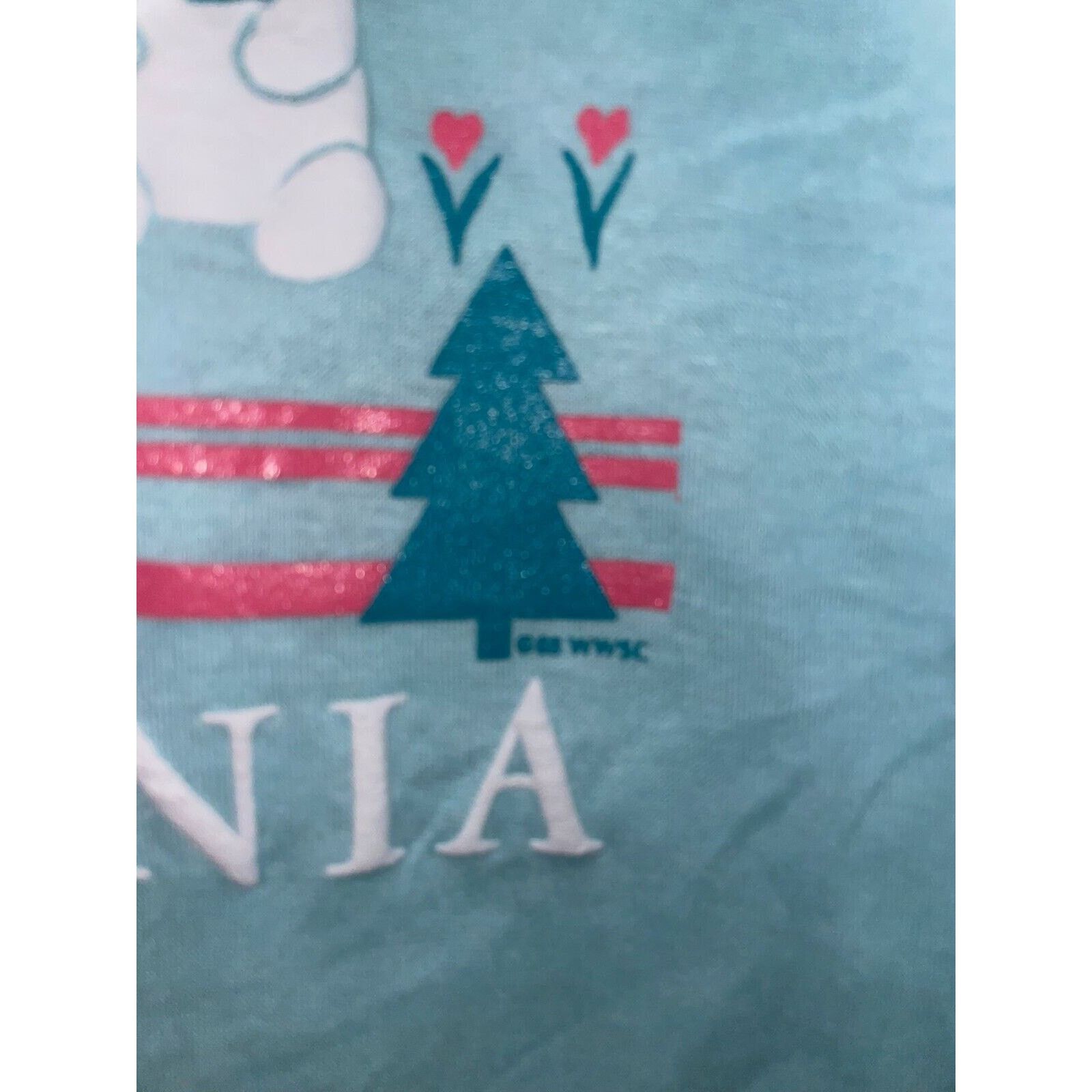 Jerzees Vintage Pennsylvania Blue Shirt Bear Tee 1980s VTG 1988 M Size US M / EU 48-50 / 2 - 6 Thumbnail