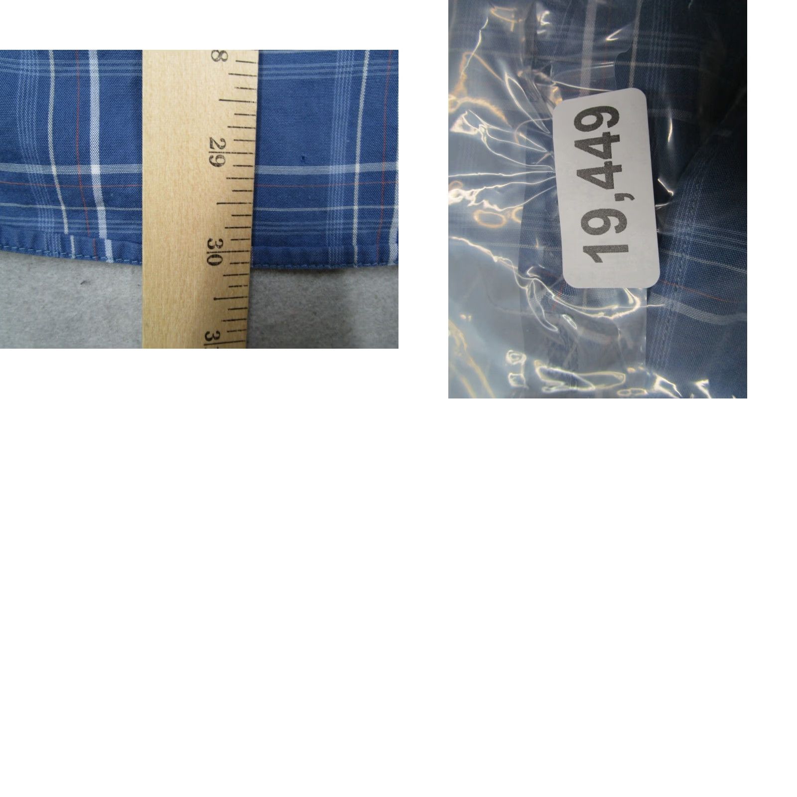 Lacoste VINTAGE Lacoste Shirt Men XL Blue Check Long Sleeve Button Down Casual Cotton Made in France Size US XL / EU 56 / 4 - 8 Thumbnail
