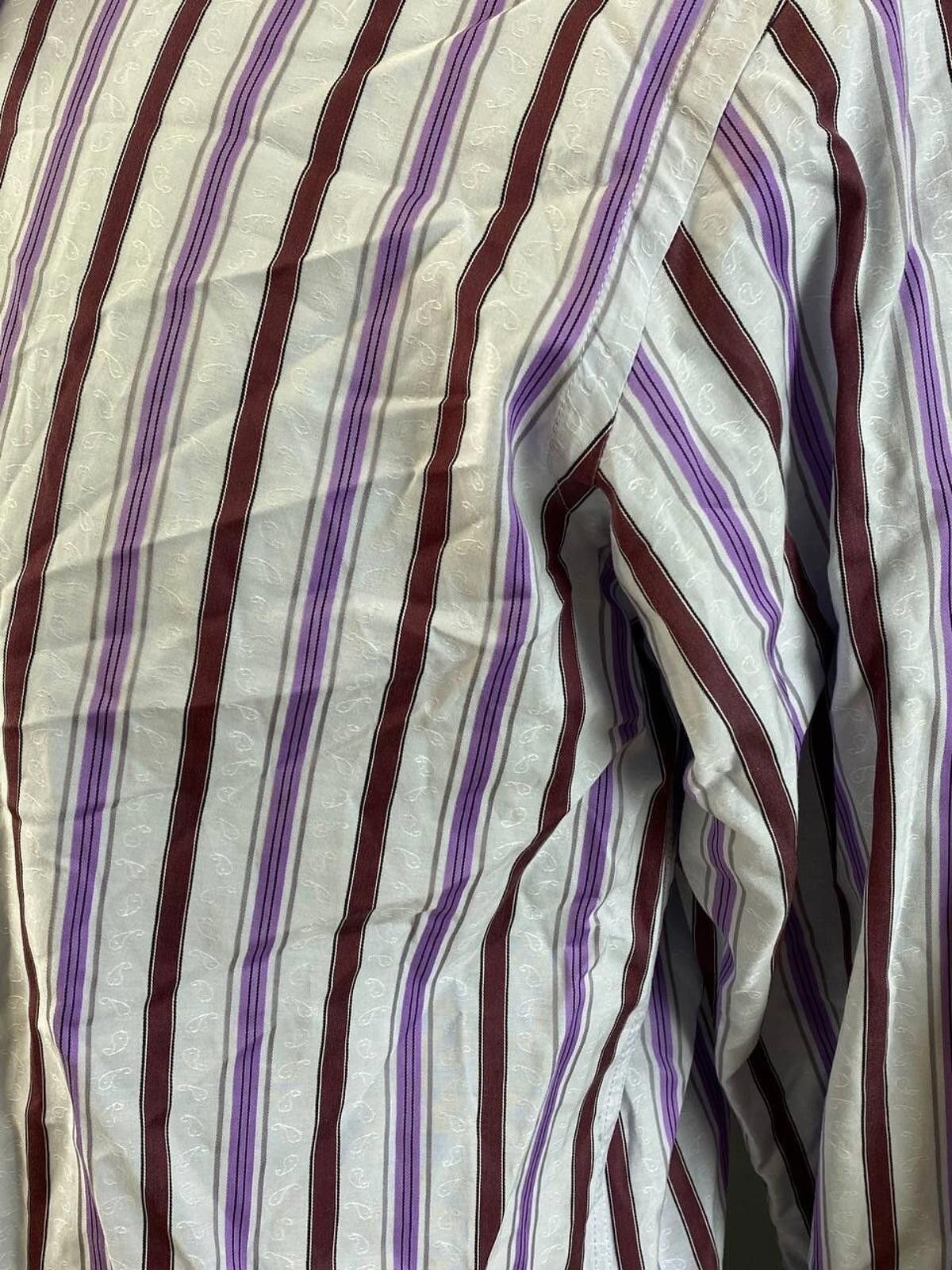 Etro Etro Milano White Stripe Button Down Shirt Size 41 Size US M / EU 48-50 / 2 - 7 Thumbnail