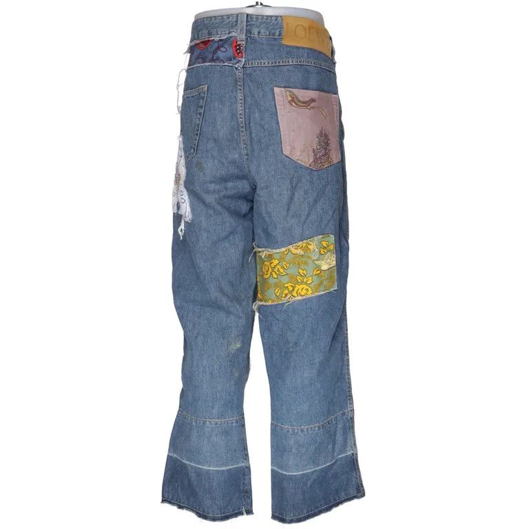 Loewe x Paulas Ibiza Sequin Multi Patched Denim Jeans Size US 38 / EU 54 - 2 Thumbnail