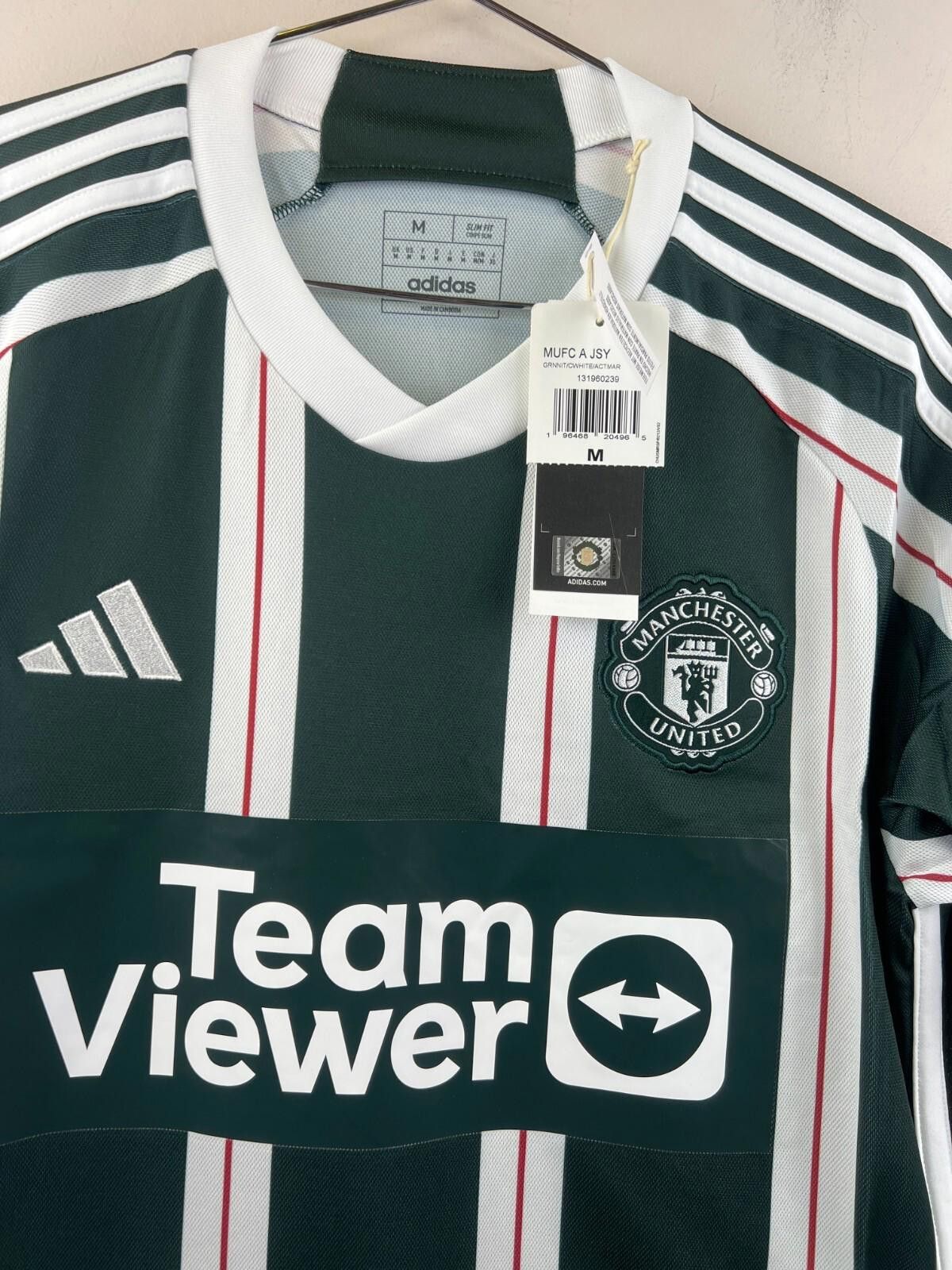 Adidas Adidas Manchester United 23/24 Away Authentic Jersey Mens Size ONE SIZE - 7 Thumbnail