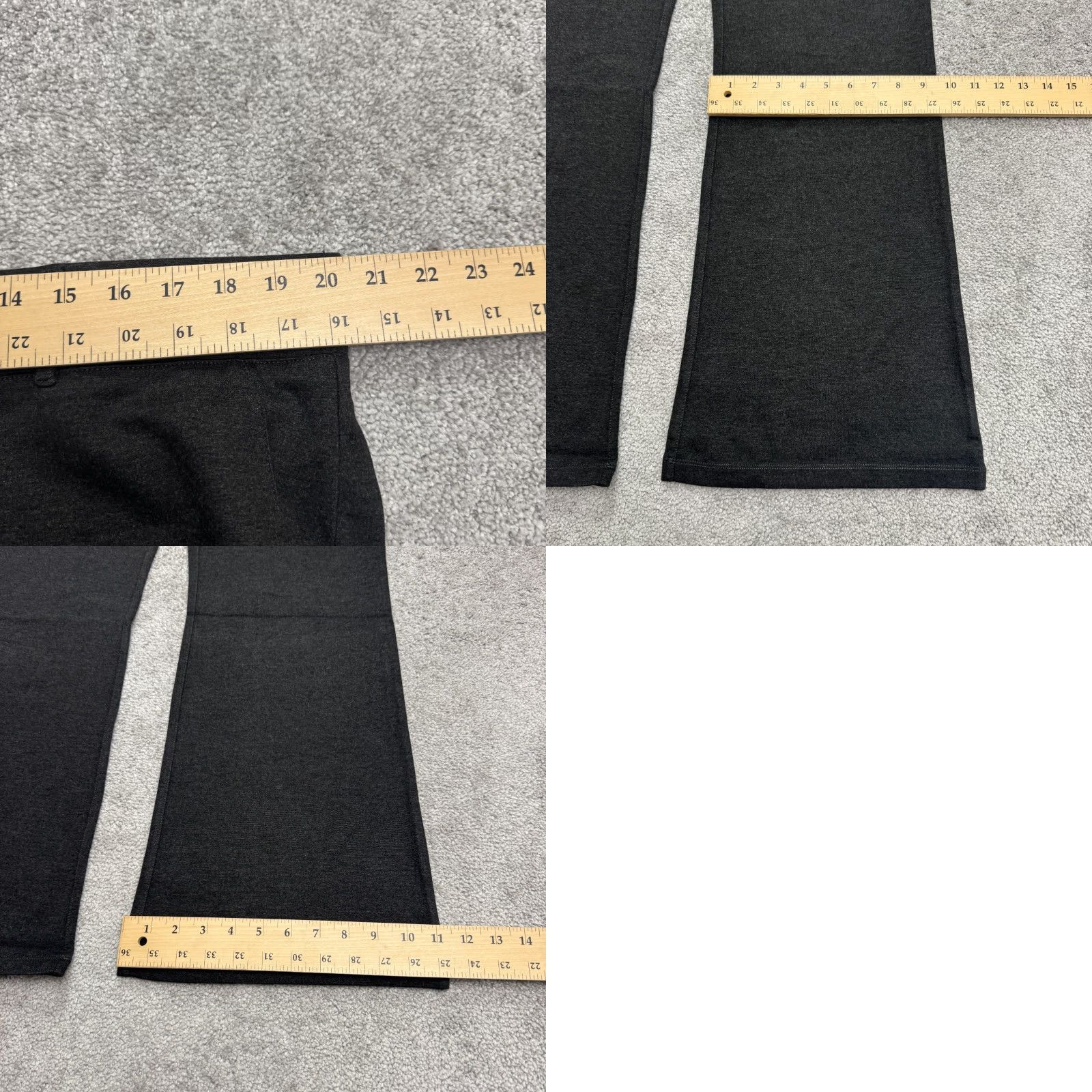 Vintage Betabrand Bootcut Classic Dress Yoga Pants Womens 1X Long Charcoal Stretch NWT Size 40" / US 18 - 9 Thumbnail