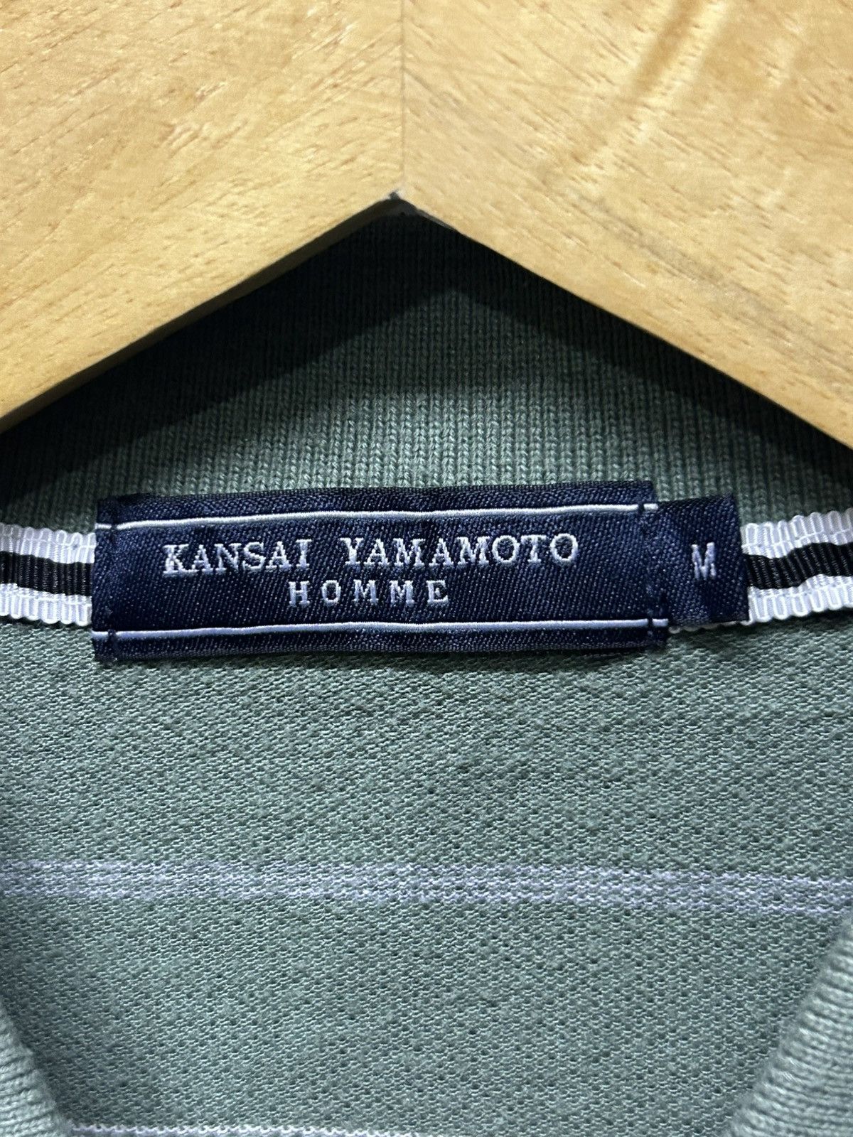 Kansai Yamamoto Vintage Kansai Yamamoto Stripe Longsleeves Polos Size US M / EU 48-50 / 2 - 4 Thumbnail