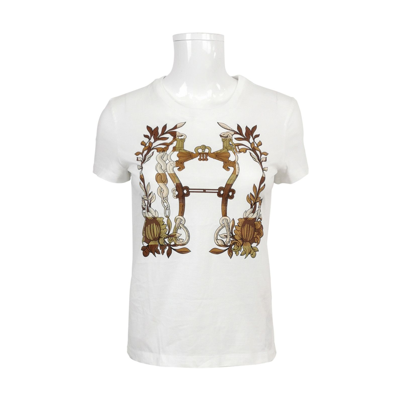 Hermes Hermes Women it_34 Short Sleeve Shirts Size XXS / US 00 / IT 34 - 1 Thumbnail