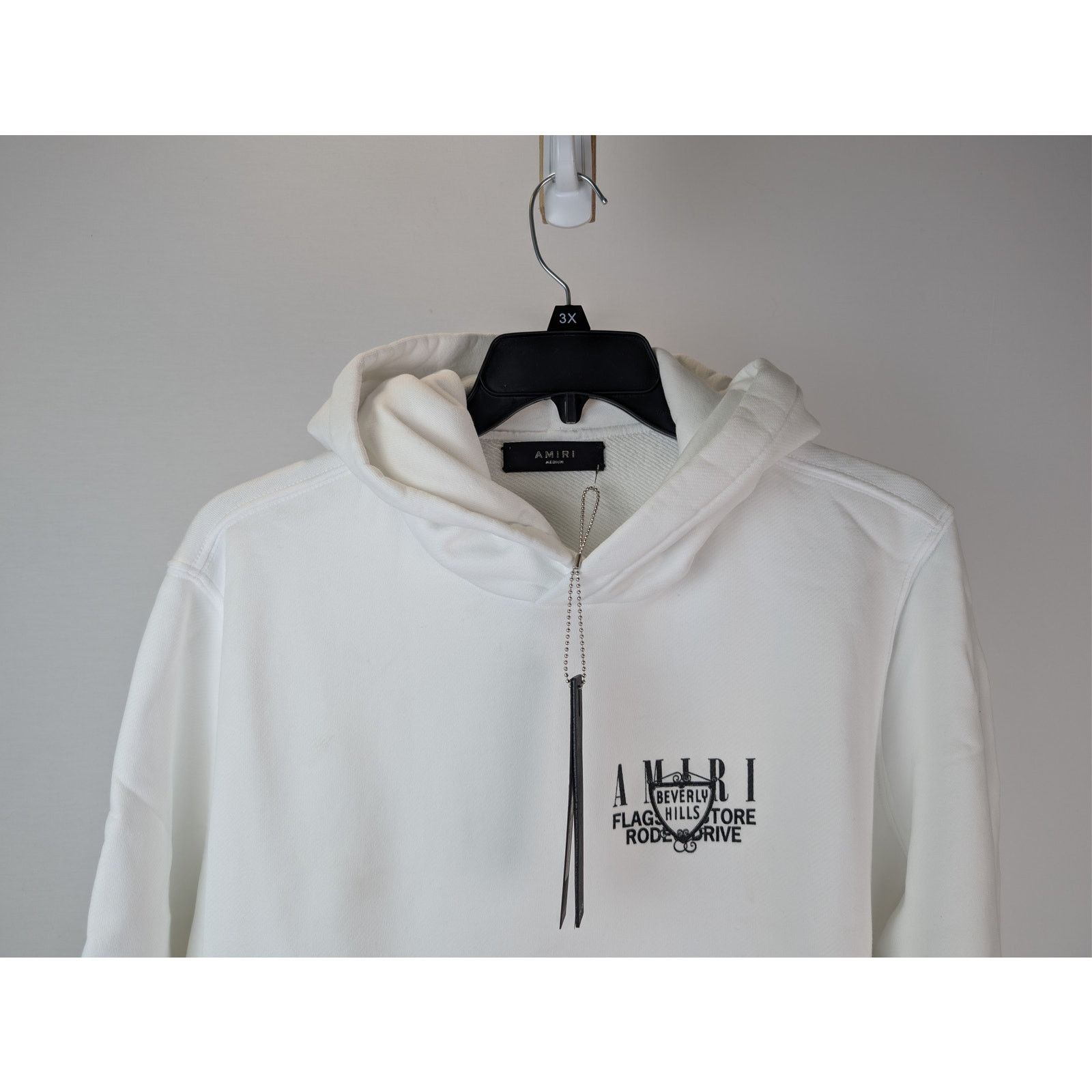 Amiri o1rshd1 Amiri XO Beverly Hills Hoodie in White Size US S / EU 44-46 / 1 - 4 Thumbnail