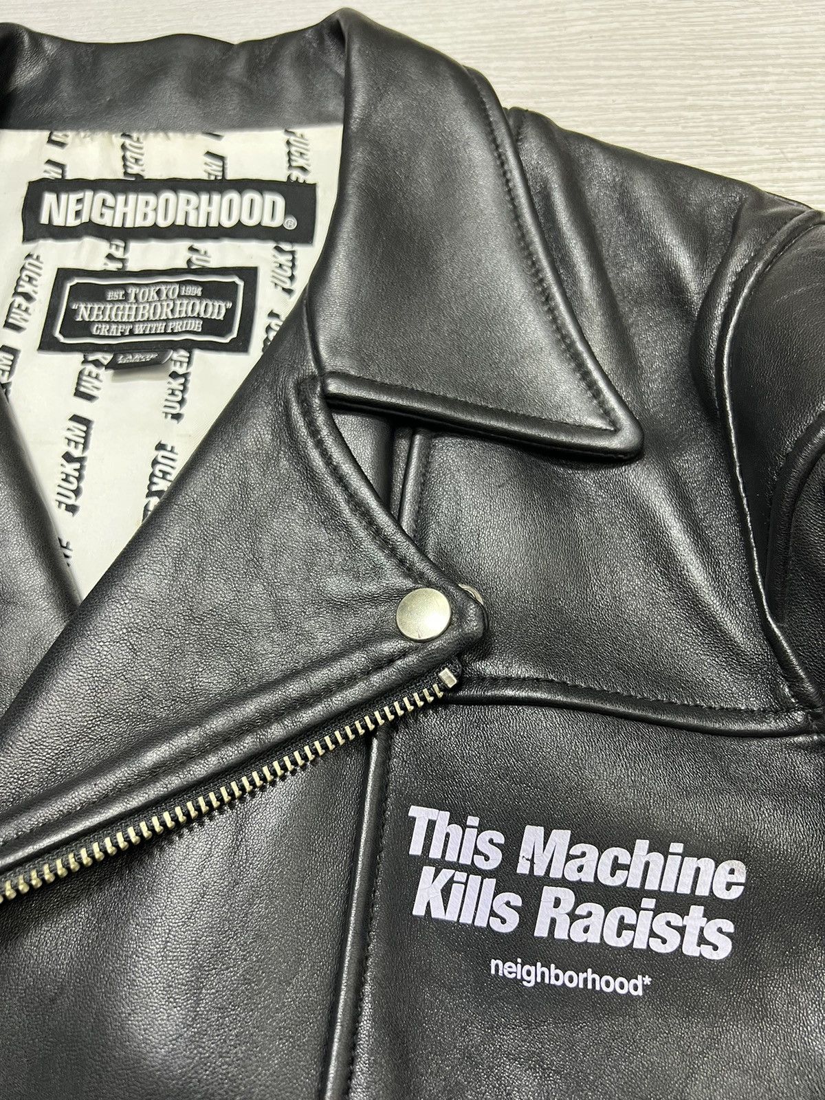 Neighborhood Neighborhood - A/W 18’ - Clay Leather Rider’s Jacket Size US L / EU 52-54 / 3 - 9 Thumbnail