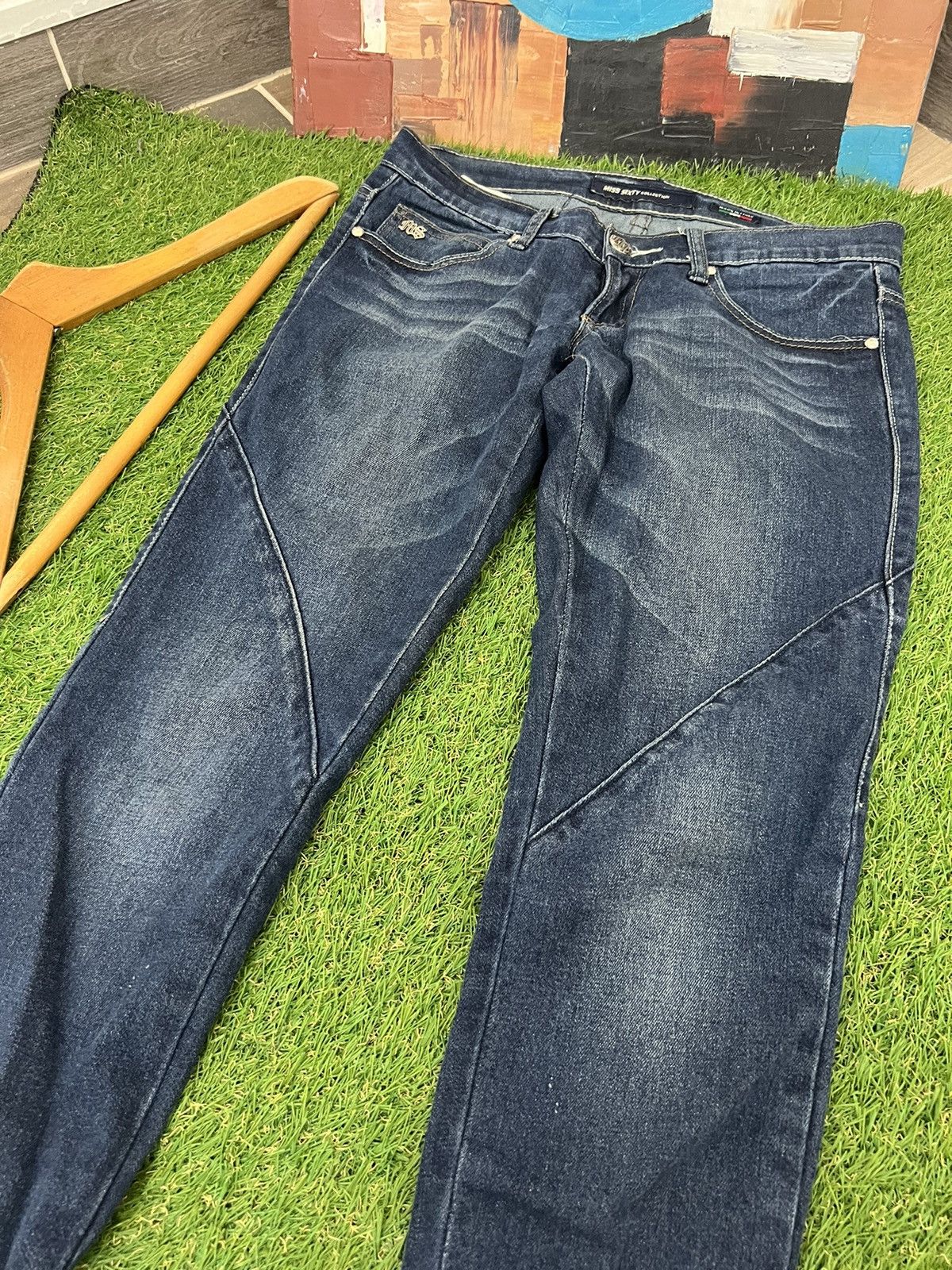 Miss Sixty × Vintage Y2K Miss Sixty Big Ty Low Rise Boot Cut Jeans Size 28" / US 6 / IT 42 - 4 Thumbnail