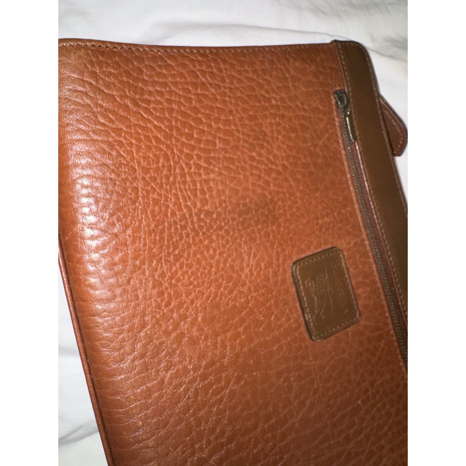 Burberry Burberry Leather Business Clutch Brown Vintage Portfolio Bag Size ONE SIZE - 7 Thumbnail