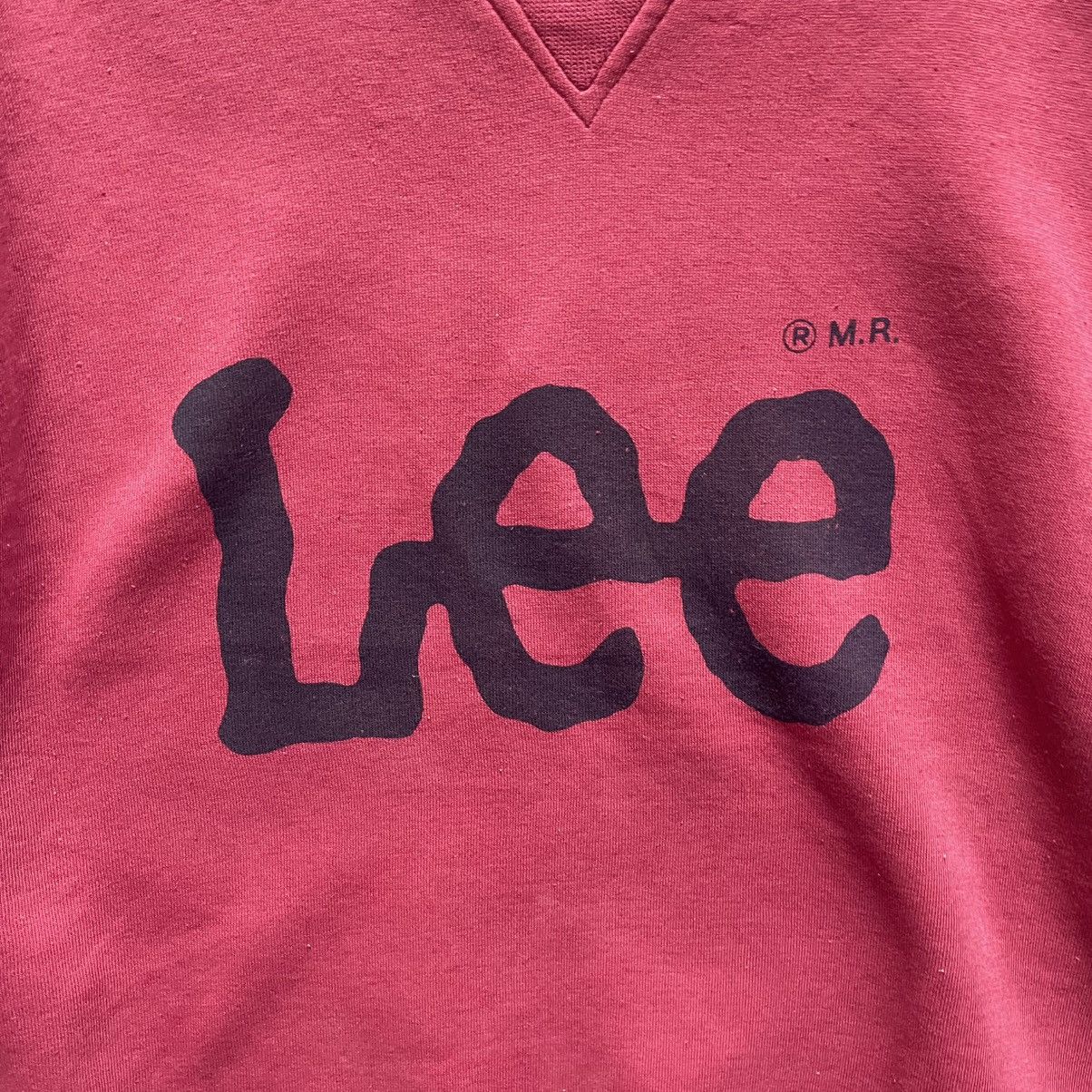 Lee Vintage Lee Big Logo Crewneck Sweatshirt Red Made in USA Size US M / EU 48-50 / 2 - 3 Thumbnail