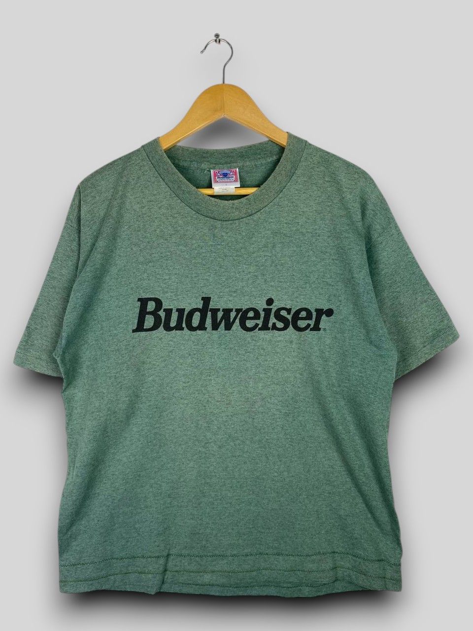 Budweiser vintage budweiser spellout tee made in usa Size US L / EU 52-54 / 3 - 1 Thumbnail