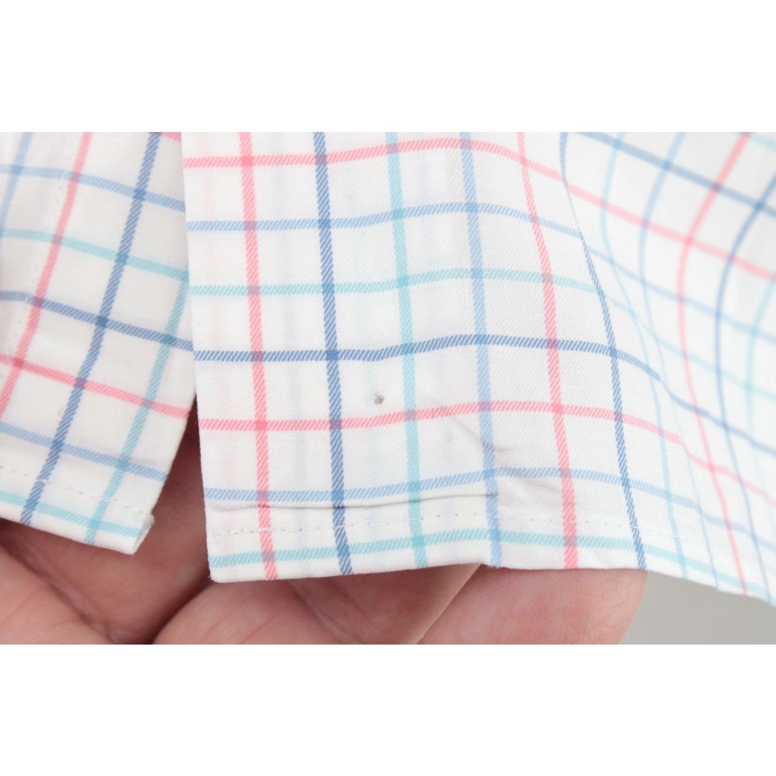Peter Millar Peter Millar Shirt Men's XL White Blue Red Plaid Stretch Crown Ease Emory Sport Size US XL / EU 56 / 4 - 2 Thumbnail