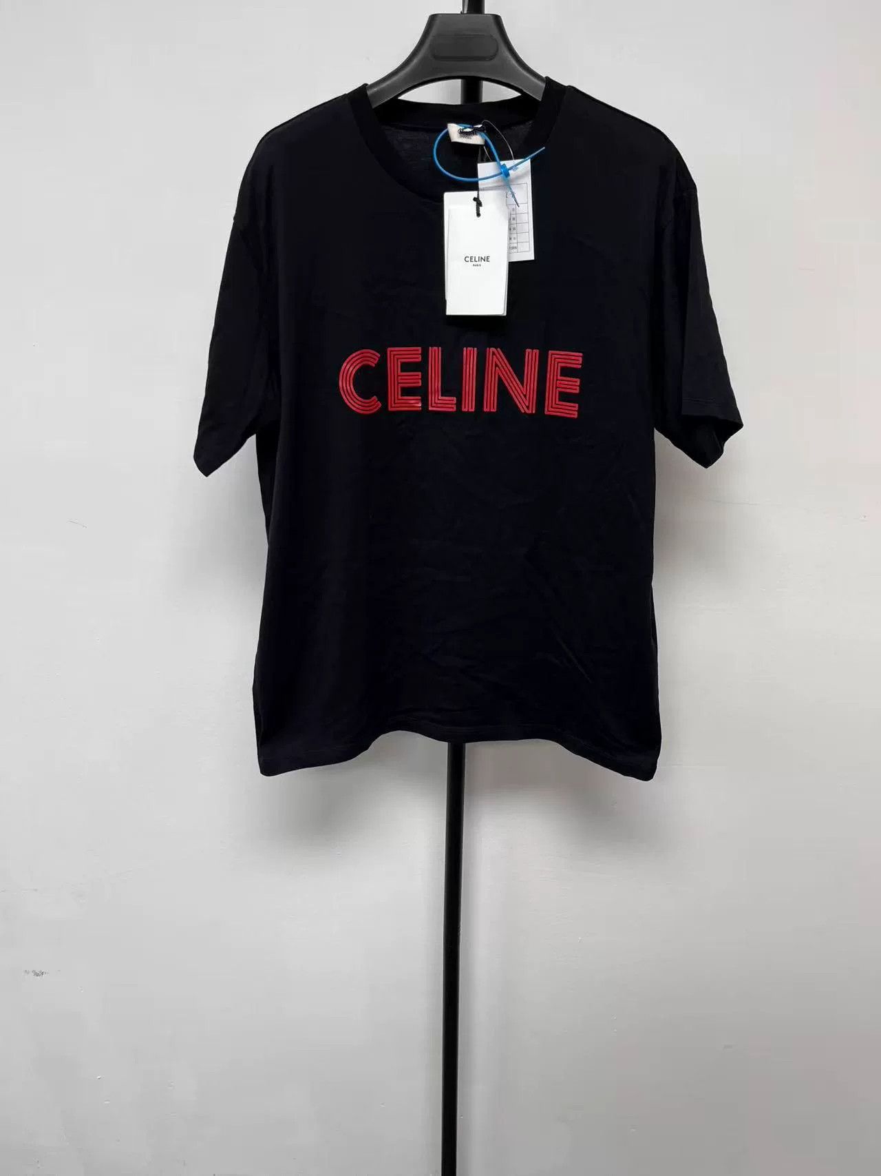 Celine Celine Men's Logo Print Crewneck T-Shirt Size US XS / EU 42 / 0 - 1 Thumbnail