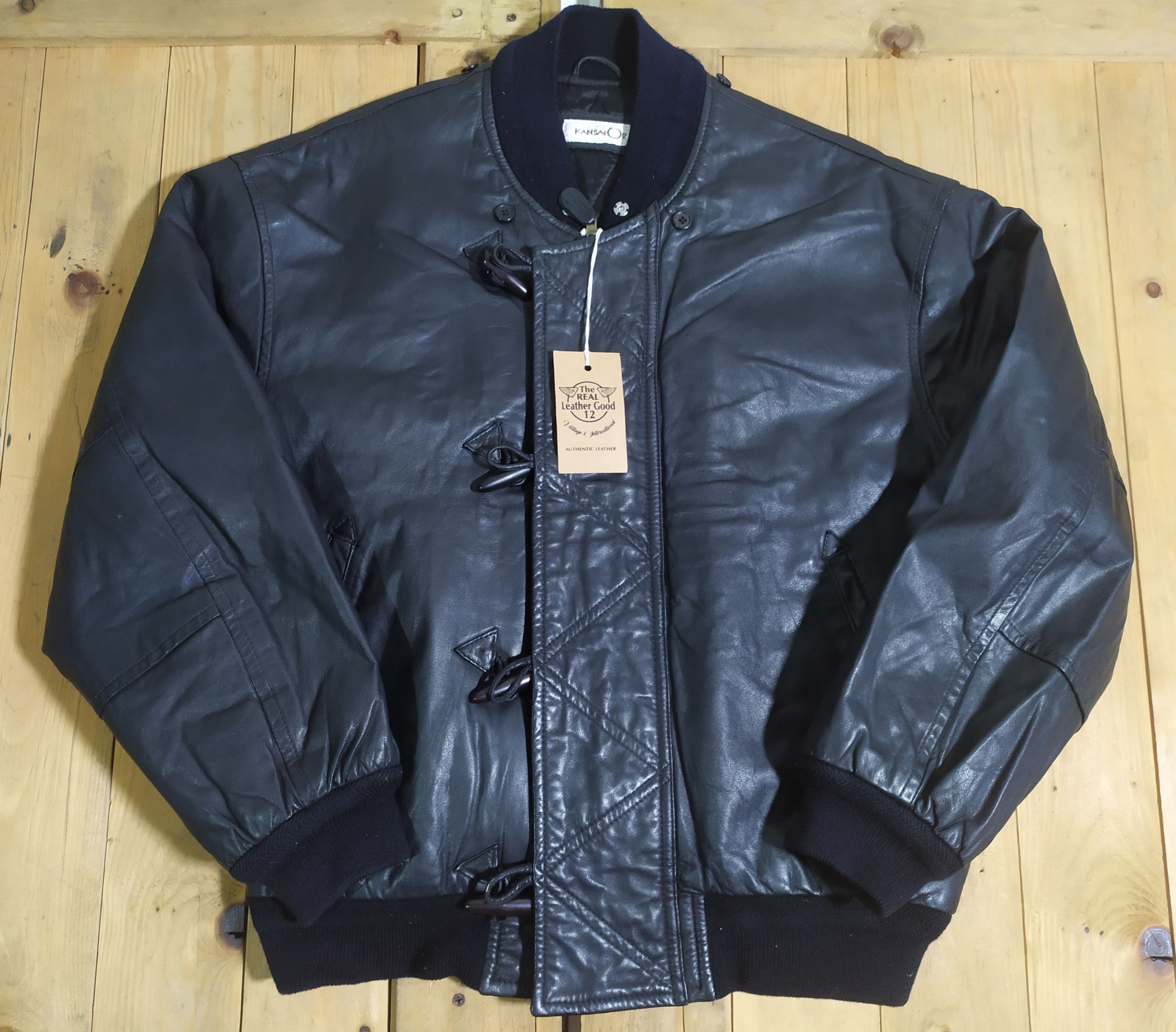 Designer × Kansai Yamamoto KANSAI 02 YAMAMOTO COMPANY IMPACT LEATHER BOMBER JACKET Size US M / EU 48-50 / 2 - 21 Thumbnail