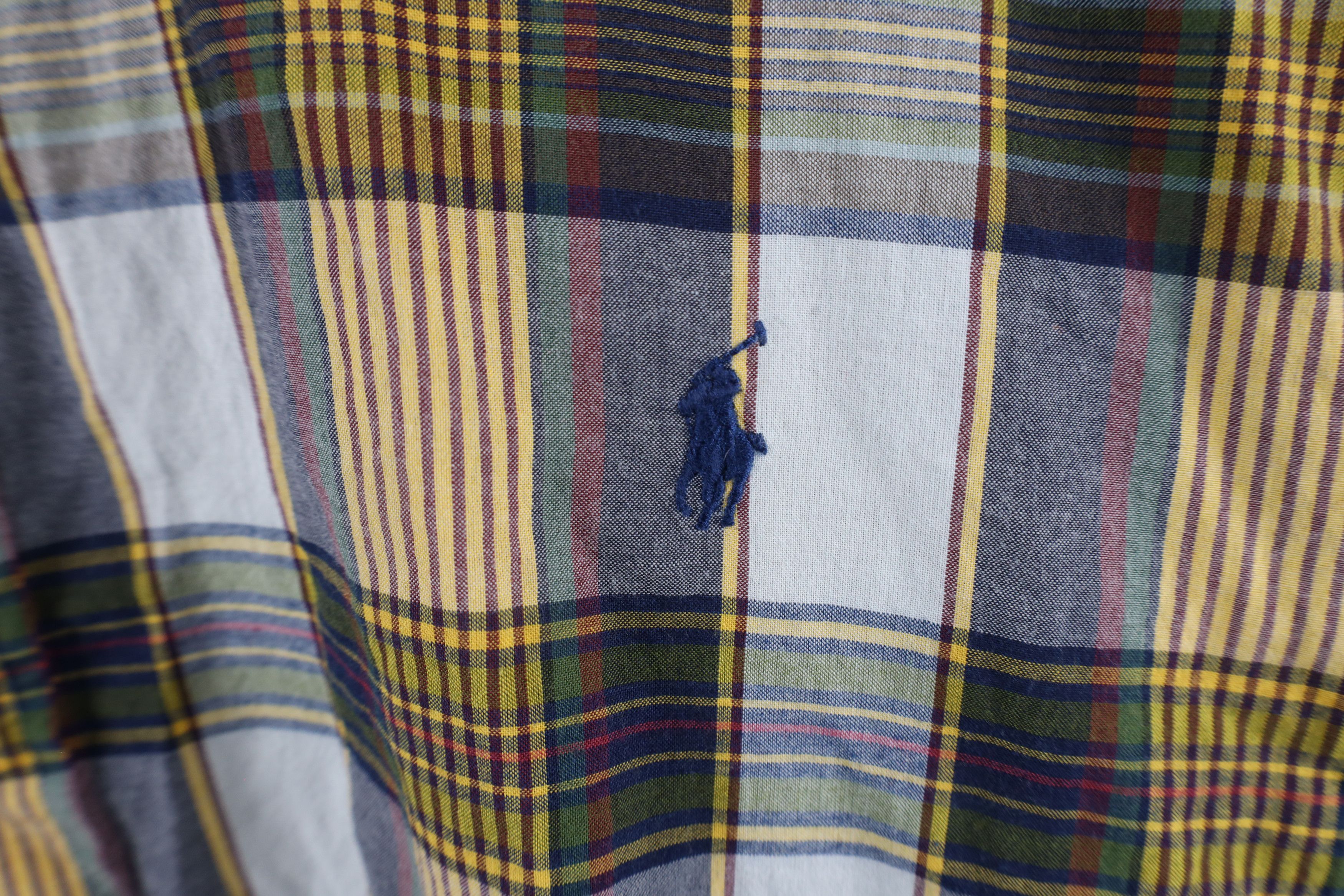 Ralph Lauren × Vintage Vintage 90s Ralph Lauren Fit Short Sleeve Button Down Shirt Size US XXL / EU 58 / 5 - 4 Thumbnail