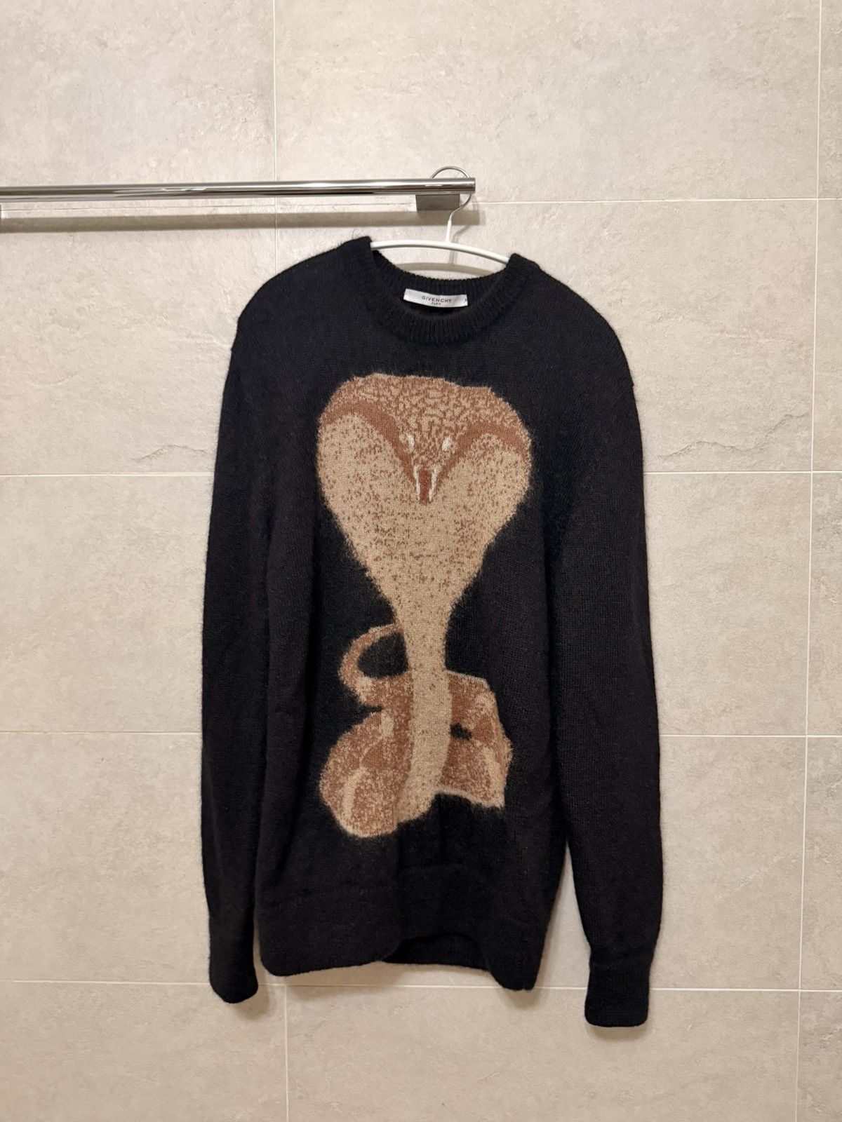 Givenchy Givenchy Cobra Snake Mohair Wool Knit Sweater Ricardo Tisci Size US L / EU 52-54 / 3 - 2 Thumbnail