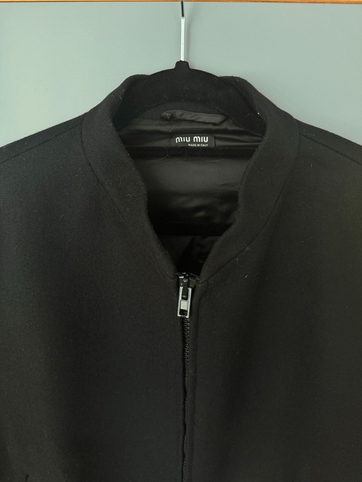 Sz 52 Miu Miu Archive 00S Wool Bomber Jacket