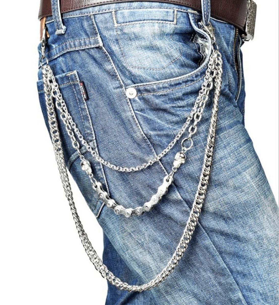 Other Unisex 3 Layer Punk Wallet Keychain Size ONE SIZE - 1 Thumbnail