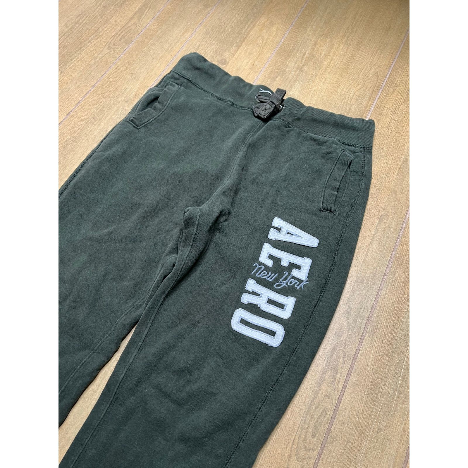 Aeropostale Aeropostale Sweat Pants unisex Sz Medium Green Y2K baggy Size US 32 / EU 48 - 2 Thumbnail