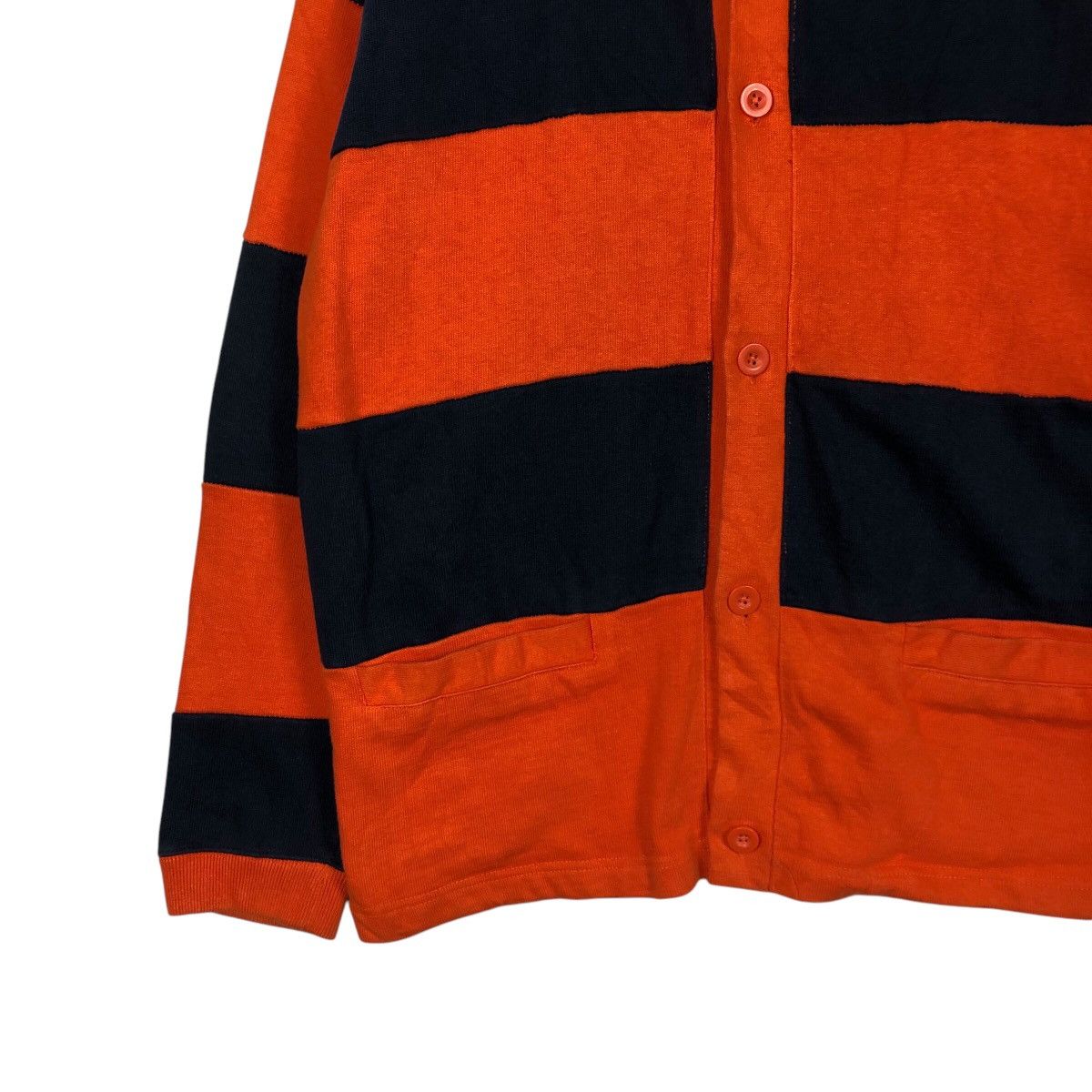 Japanese Brand 📌Vintage Button Bomber Cardigan Jacket Stone Free Striped Size US M / EU 48-50 / 2 - 5 Thumbnail
