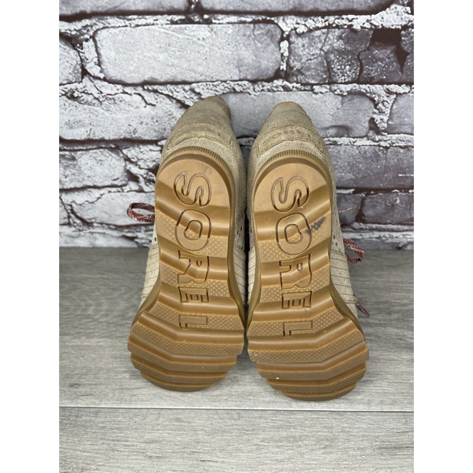 SOREL SOREL Joan of Arctic Wedge II Soft Taupe Suede Winter Lace U Size US 4 / IT 34 - 7 Thumbnail