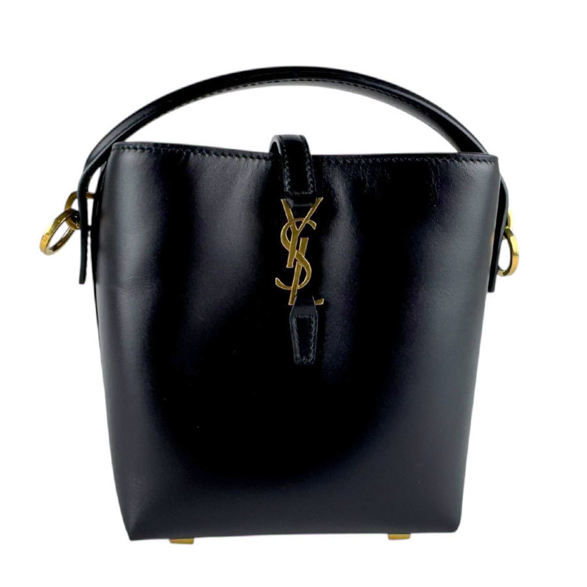 Saint Laurent Paris Saint Laurent Le 37 Mini Bucket Bag in Black Leather, Women's, 765870 z8141 Size ONE SIZE - 1 Thumbnail