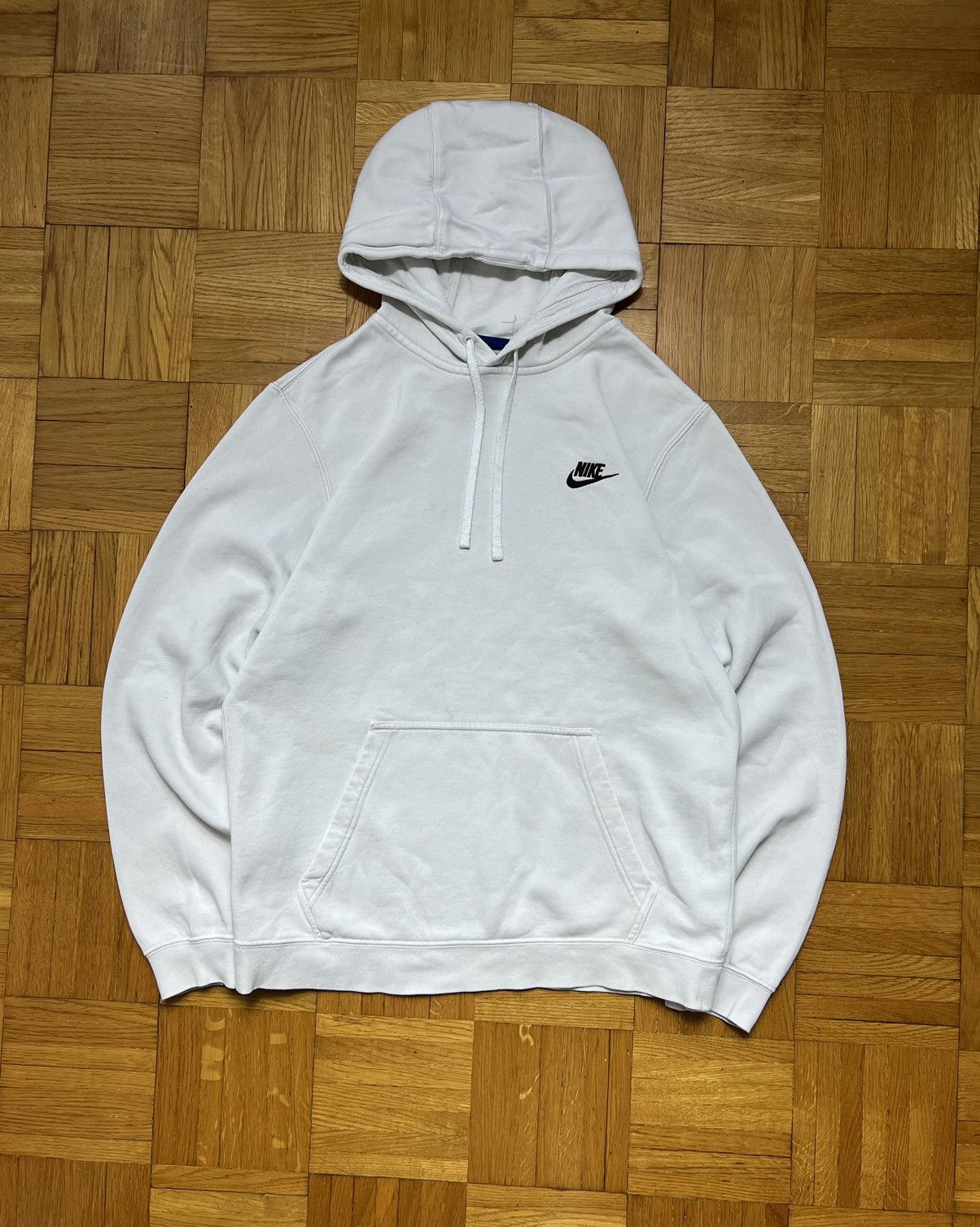 Nike Hoodie Nike small logo y2k white Size US M / EU 48-50 / 2 - 1 Thumbnail