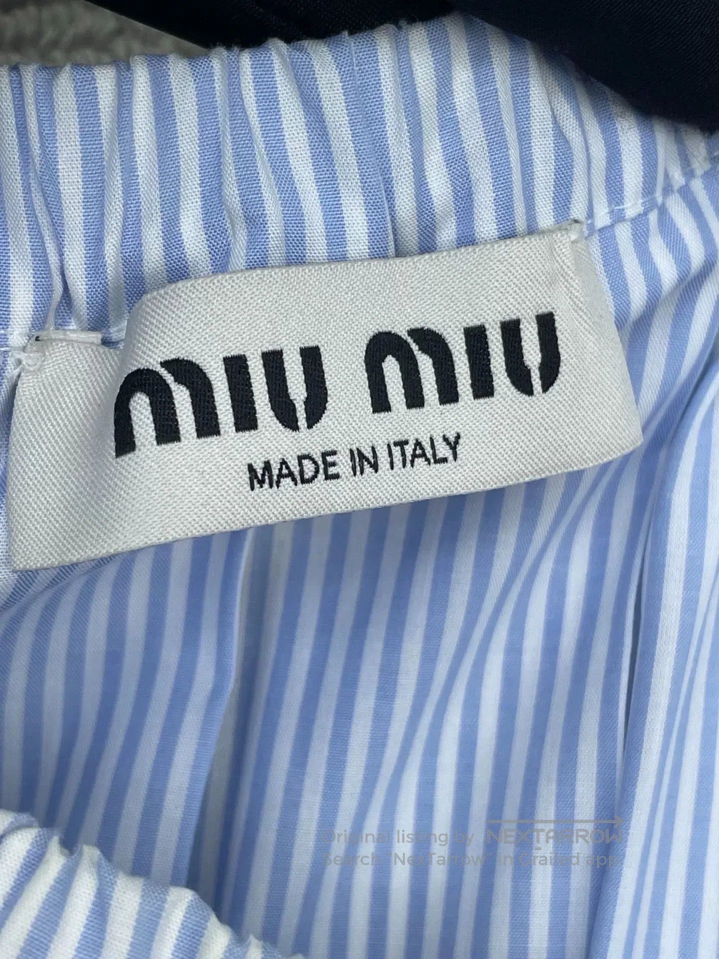 Miu Miu Miu Miu Lace Stripe Pleated Skirt. Size 39" - 5 Thumbnail