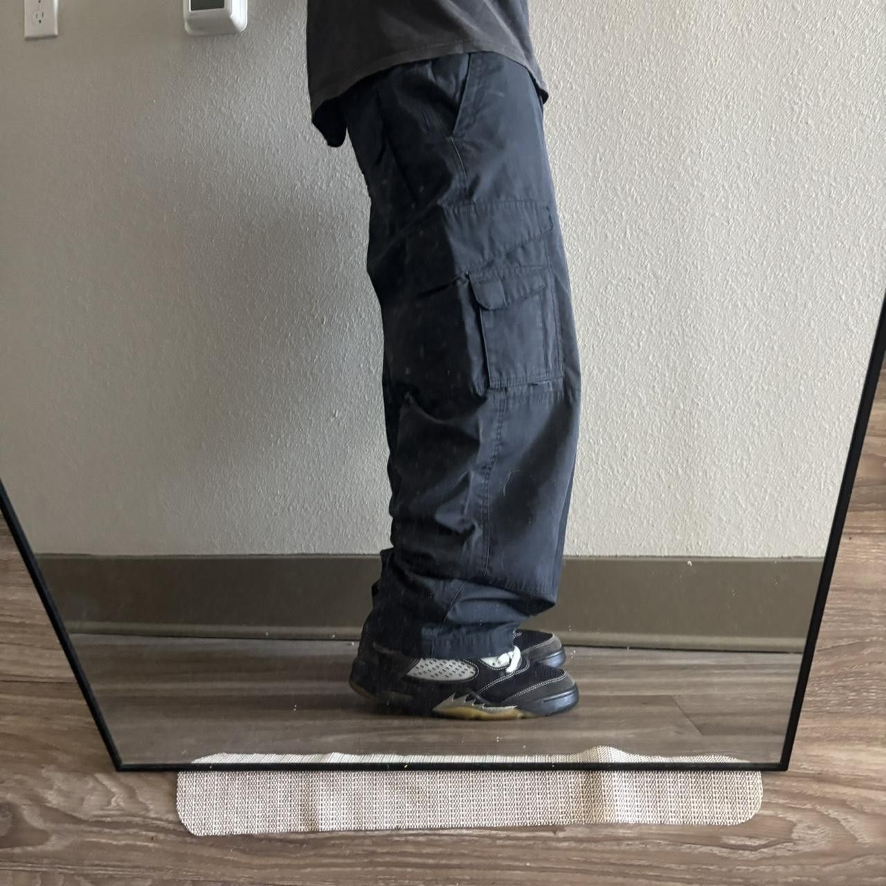 Japanese Brand Crazy Vintage Y2K/2000s Black Streetwear Workwear Skater Style Cargo Pants! 33x32 Size US 33 - 2 Thumbnail